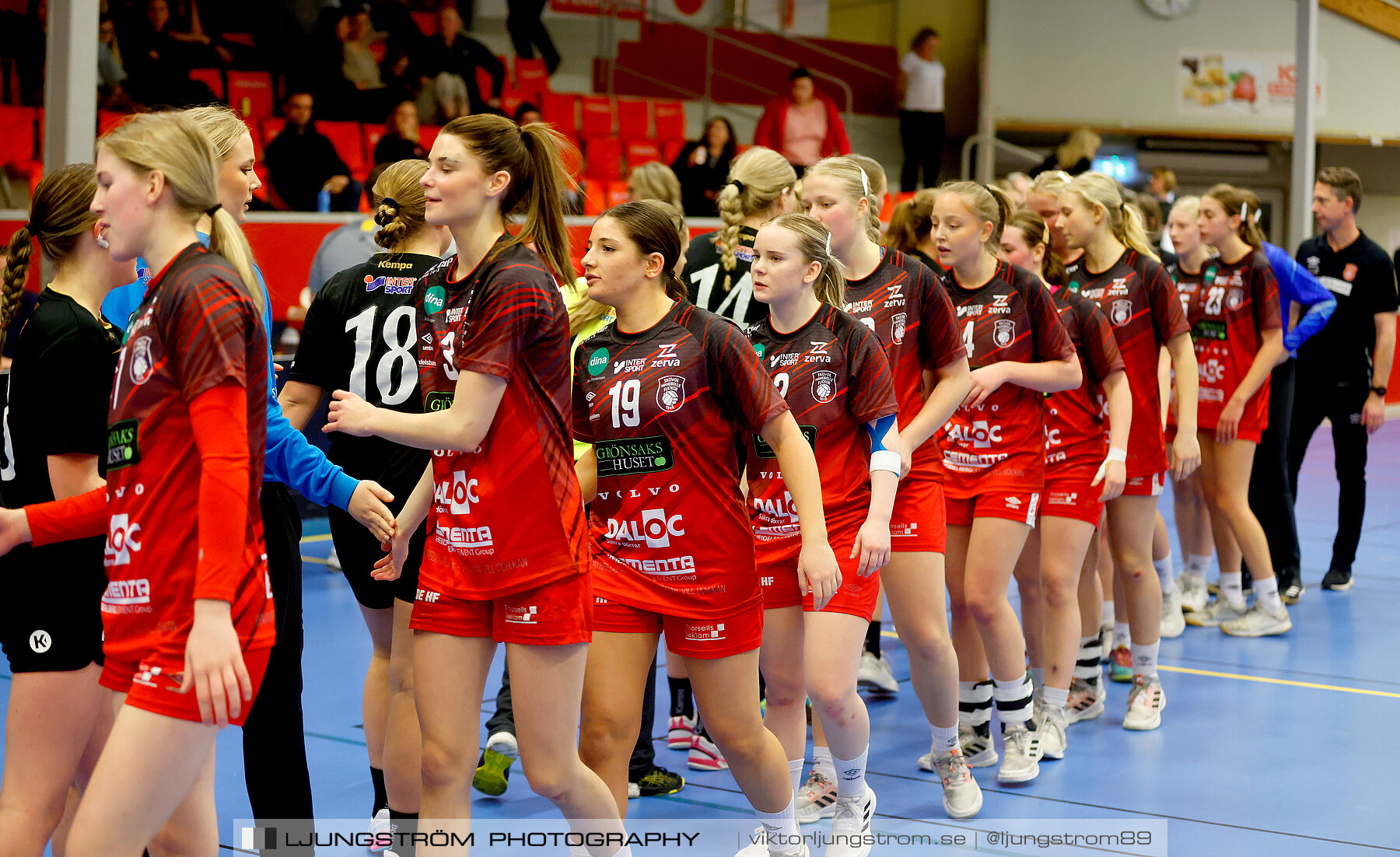 USM F16 Steg 3 Skövde HF Röd F05-HK Lidköping 40-22,dam,Skövde Idrottshall,Skövde,Sverige,Ungdoms-SM,Handboll,2022,273661