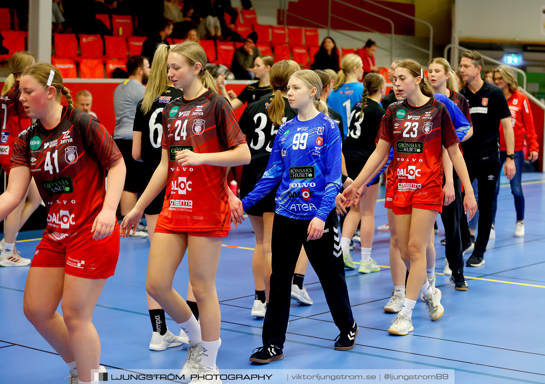 USM F16 Steg 3 Skövde HF Röd F05-HK Lidköping 40-22,dam,Skövde Idrottshall,Skövde,Sverige,Ungdoms-SM,Handboll,2022,273663