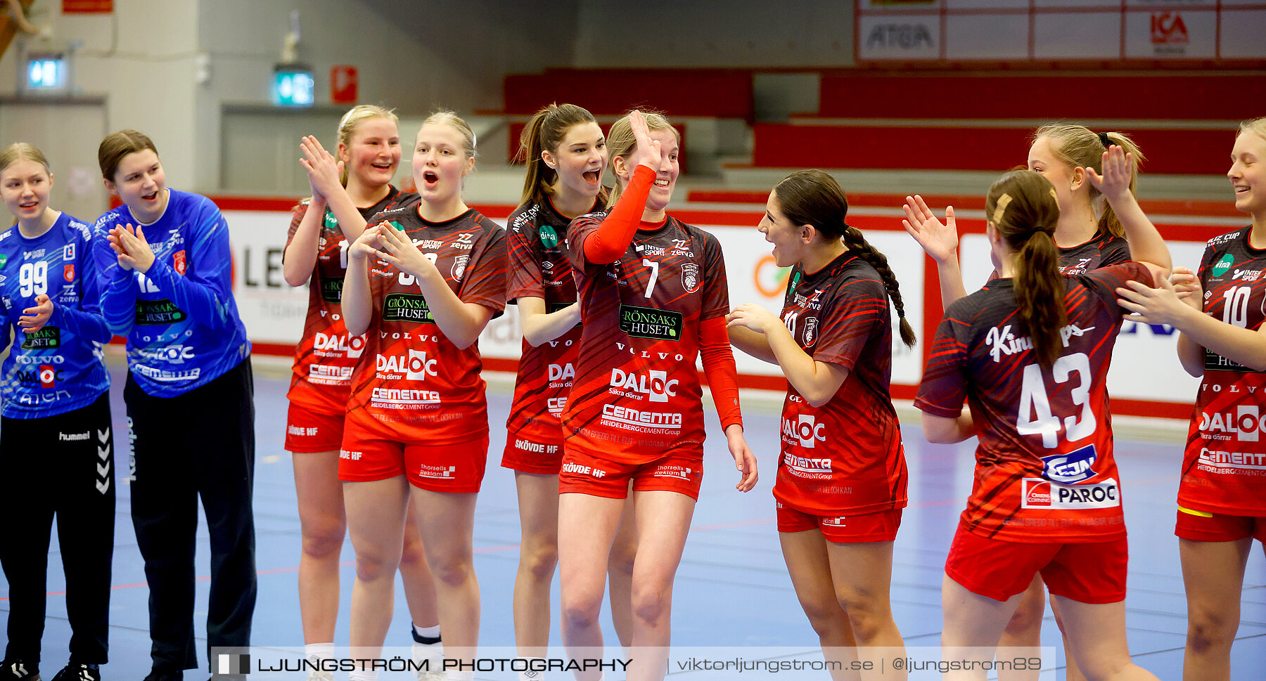 USM F16 Steg 3 Skövde HF Röd F05-HK Lidköping 40-22,dam,Skövde Idrottshall,Skövde,Sverige,Ungdoms-SM,Handboll,2022,273668