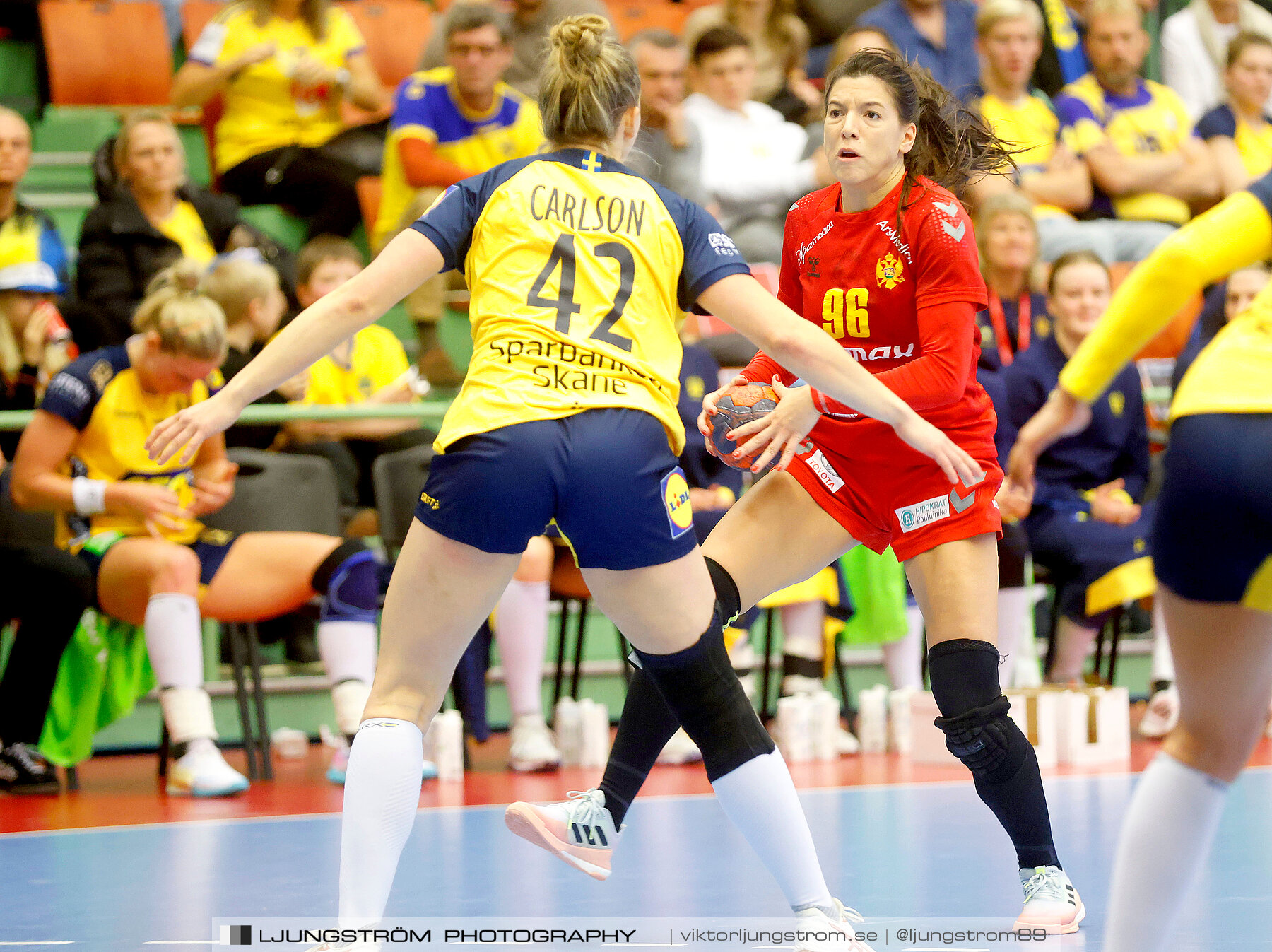 Landskamp Sverige-Montenegro 31-26,dam,Arena Skövde,Skövde,Sverige,Handboll,,2021,273684