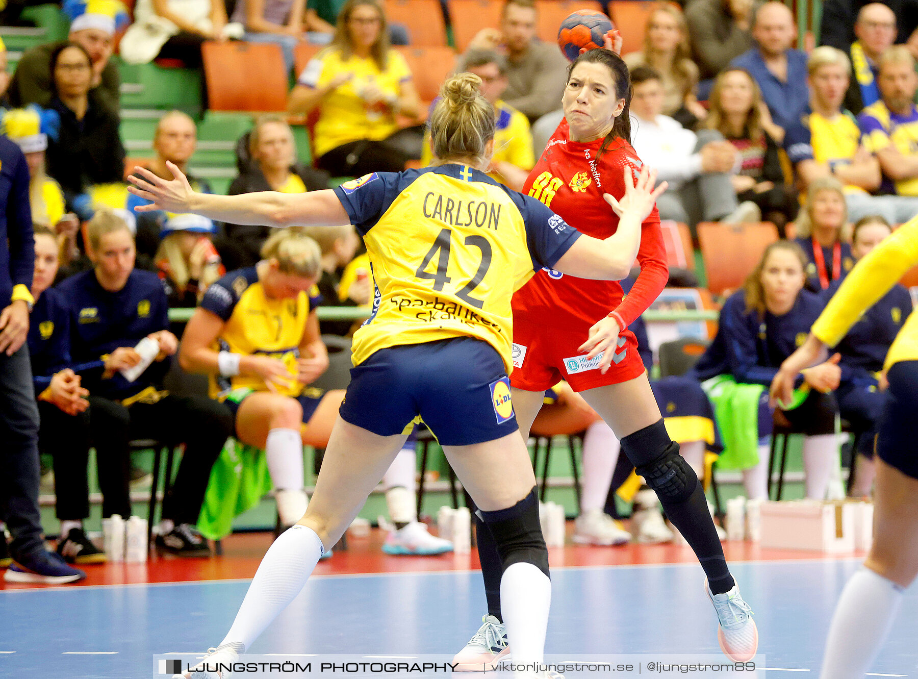 Landskamp Sverige-Montenegro 31-26,dam,Arena Skövde,Skövde,Sverige,Handboll,,2021,273685