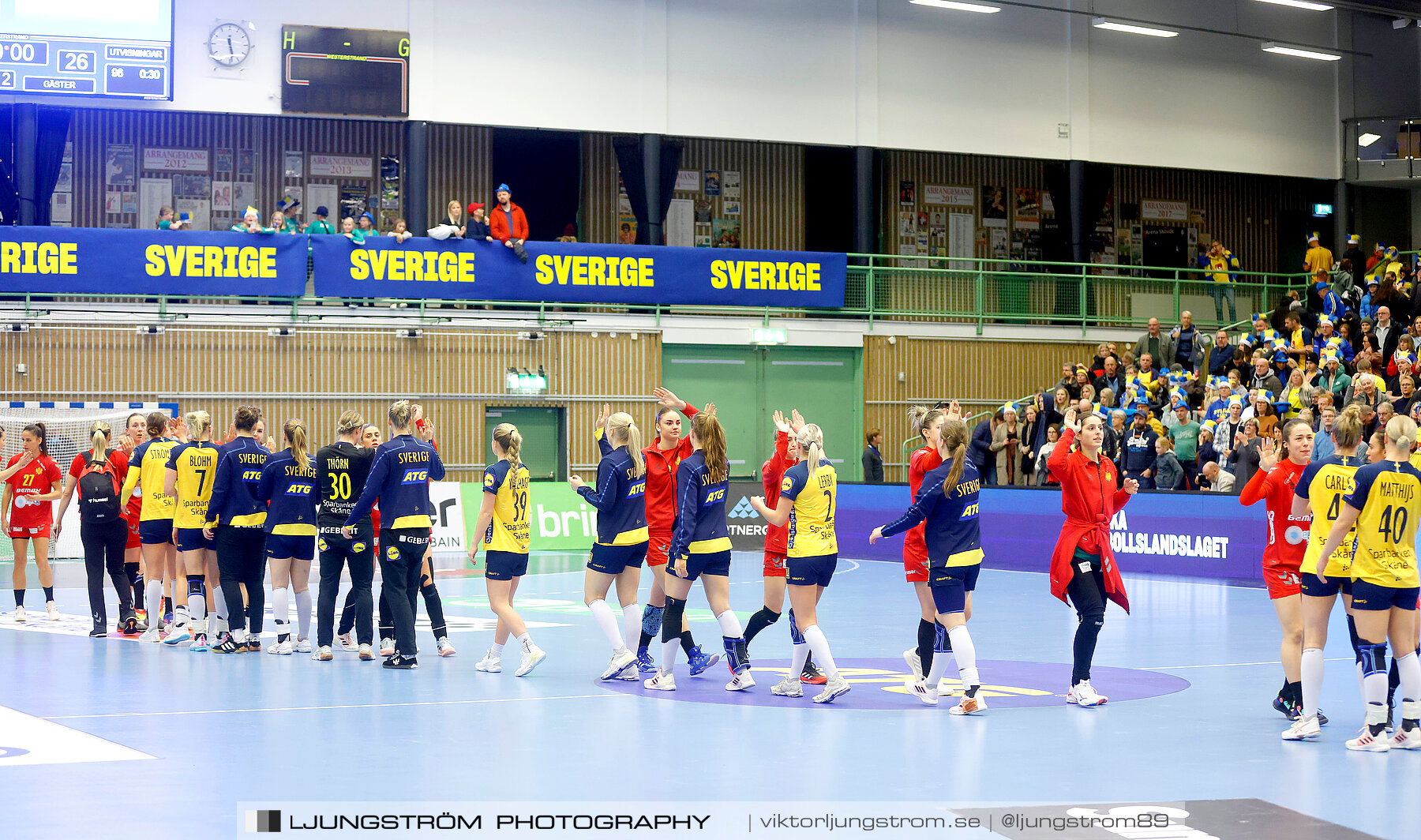 Landskamp Sverige-Montenegro 31-26,dam,Arena Skövde,Skövde,Sverige,Handboll,,2021,273721