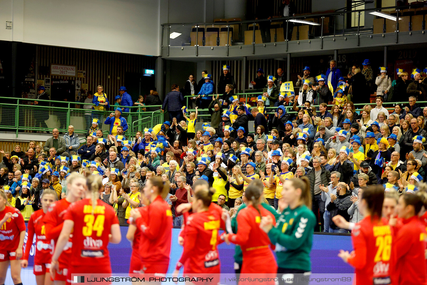 Landskamp Sverige-Montenegro 31-26,dam,Arena Skövde,Skövde,Sverige,Handboll,,2021,273731