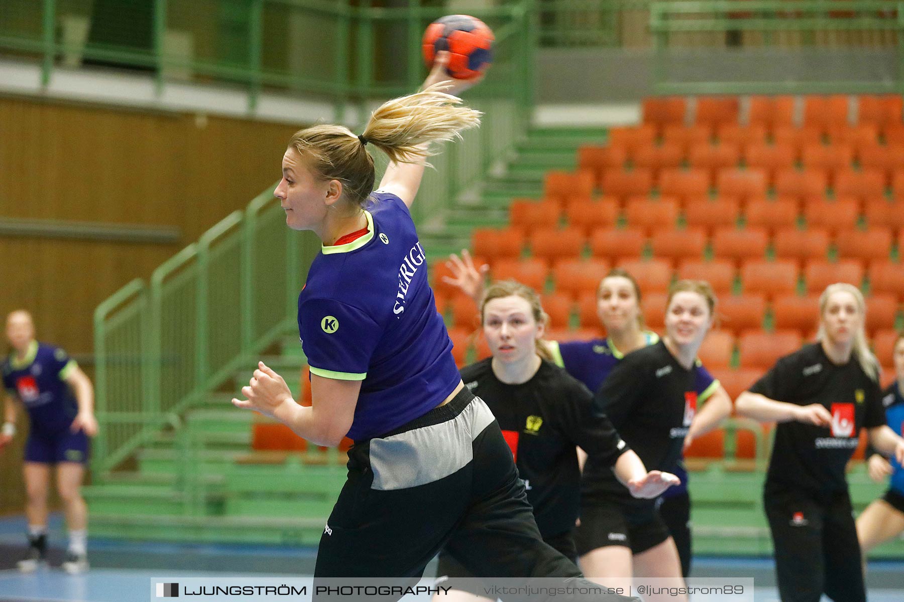 Träning Damlandslaget och Ligalandslaget Sverige,dam,Arena Skövde,Skövde,Sverige,Handboll,,2018,199257