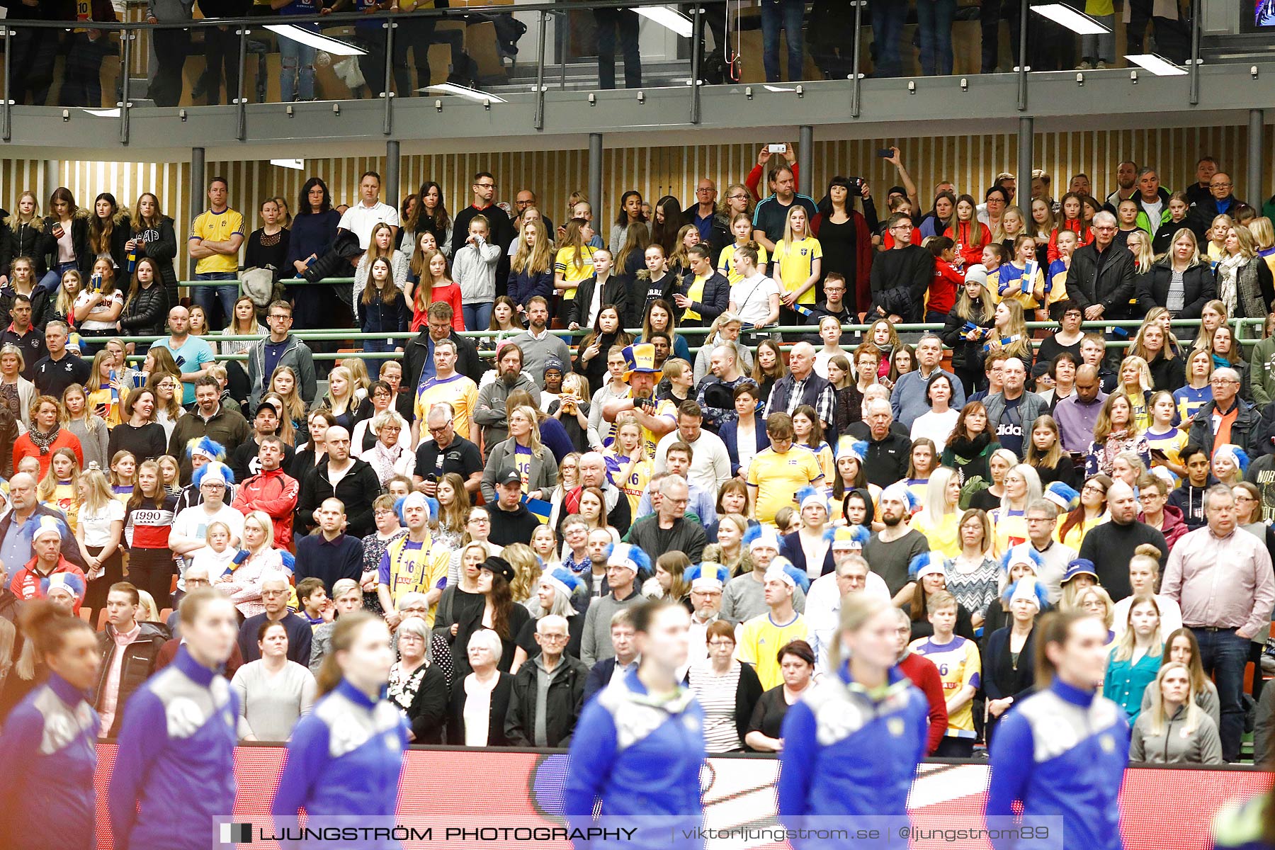 EM-Kval Sverige-Serbien 31-30,dam,Arena Skövde,Skövde,Sverige,Handboll,,2018,199588