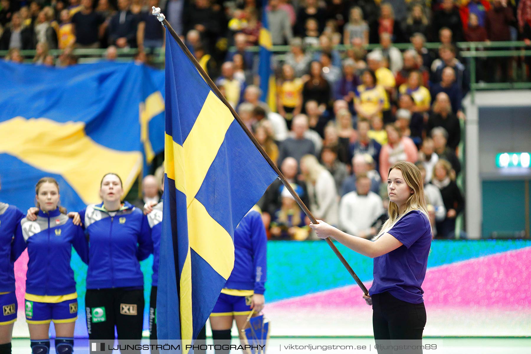 EM-Kval Sverige-Serbien 31-30,dam,Arena Skövde,Skövde,Sverige,Handboll,,2018,199593