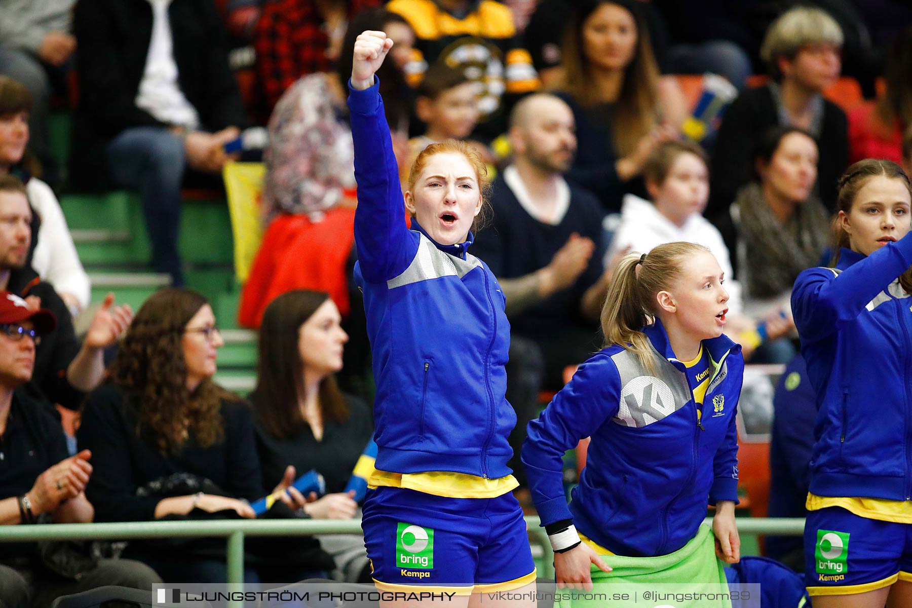 EM-Kval Sverige-Serbien 31-30,dam,Arena Skövde,Skövde,Sverige,Handboll,,2018,199643