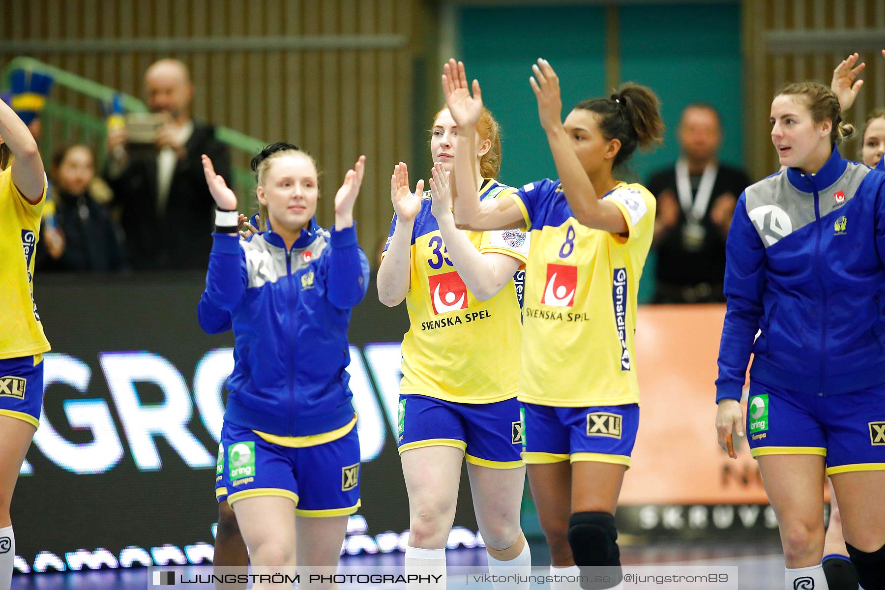 EM-Kval Sverige-Serbien 31-30,dam,Arena Skövde,Skövde,Sverige,Handboll,,2018,199737