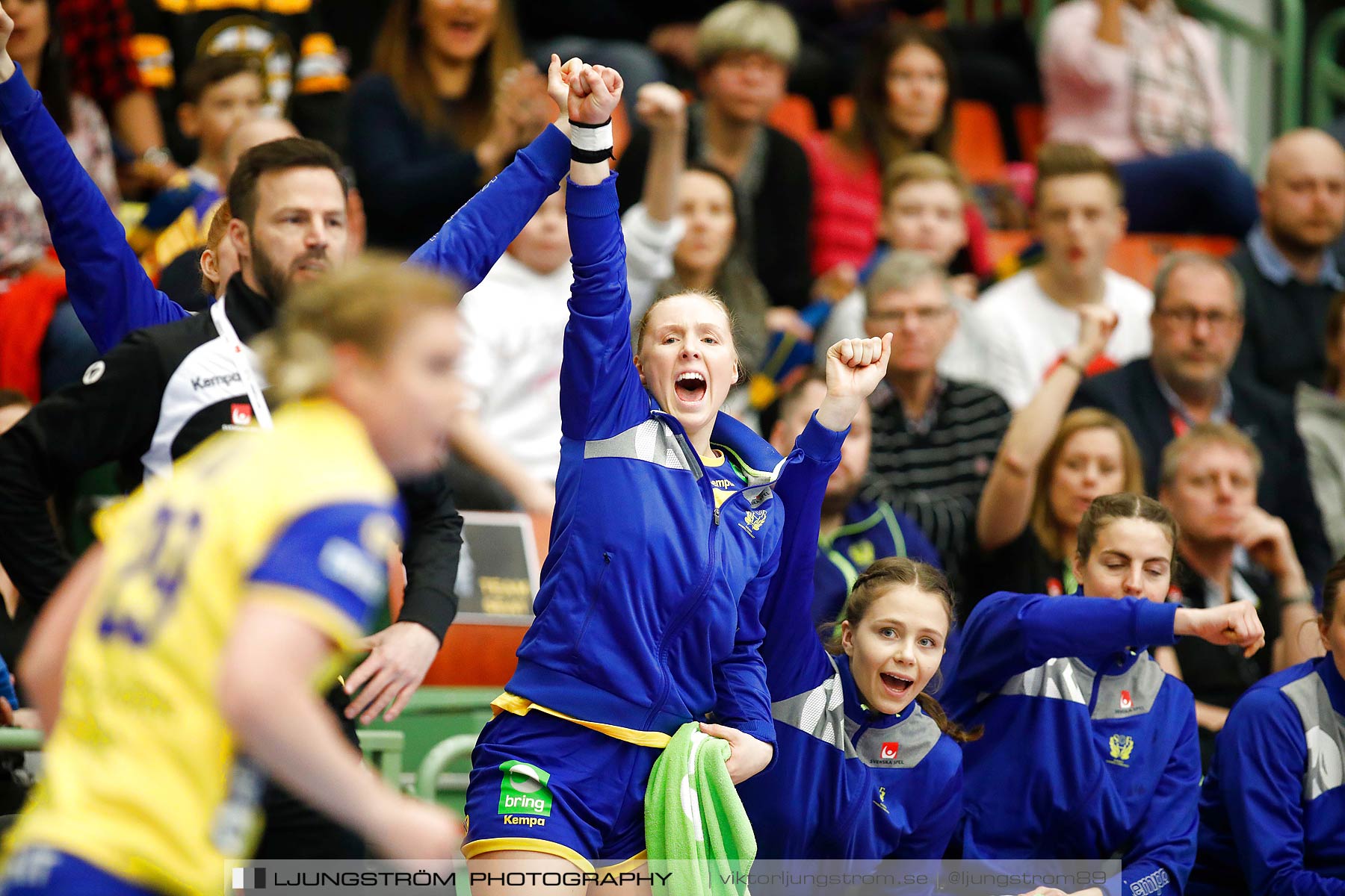 EM-Kval Sverige-Serbien 31-30,dam,Arena Skövde,Skövde,Sverige,Handboll,,2018,199802