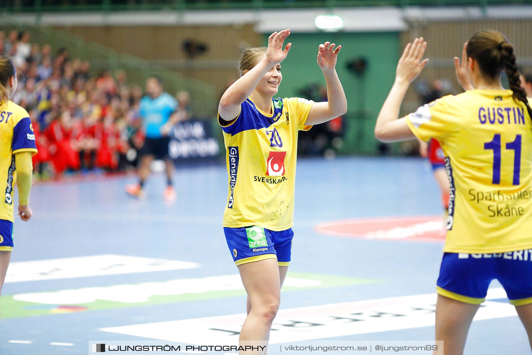 EM-Kval Sverige-Serbien 31-30,dam,Arena Skövde,Skövde,Sverige,Handboll,,2018,199854