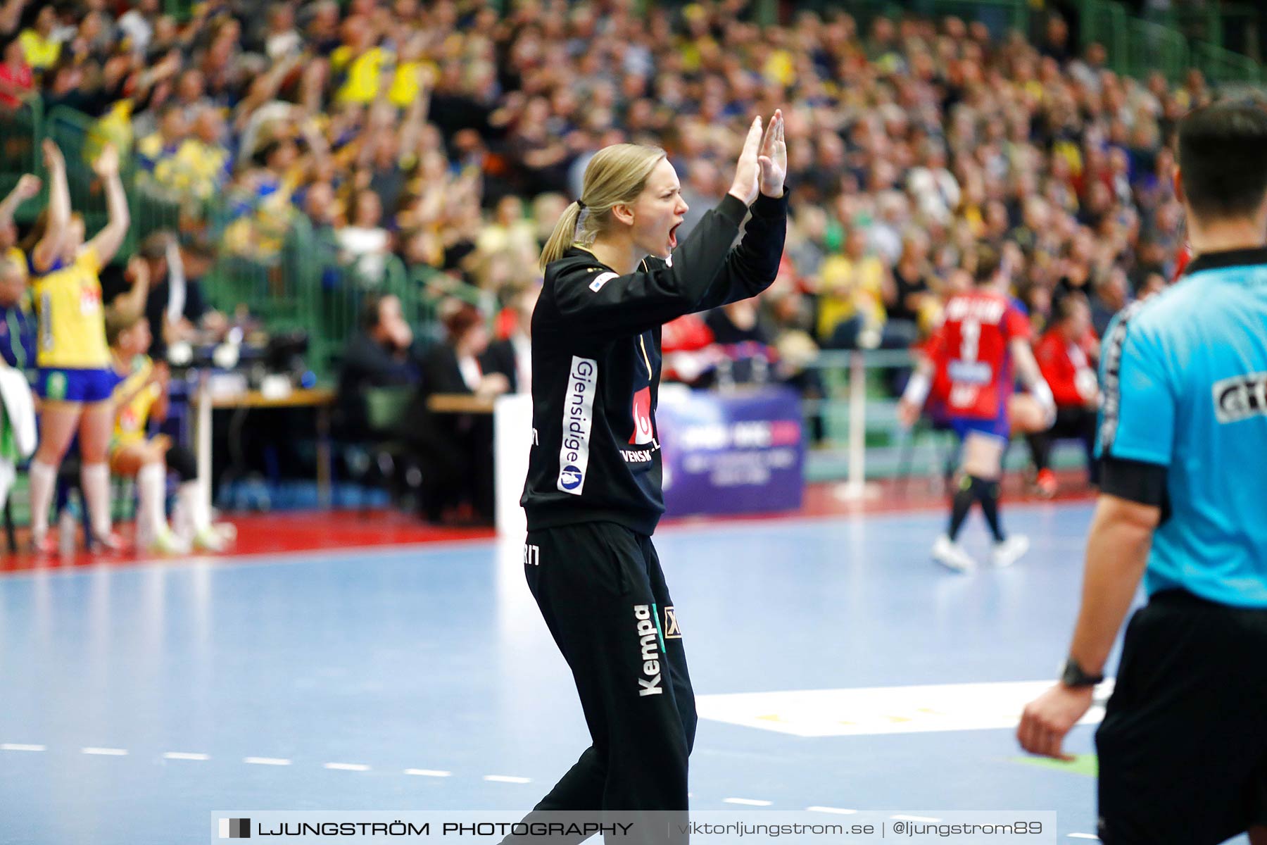 EM-Kval Sverige-Serbien 31-30,dam,Arena Skövde,Skövde,Sverige,Handboll,,2018,199860