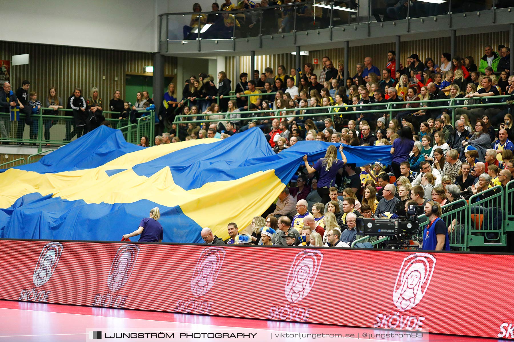 EM-Kval Sverige-Serbien 31-30,dam,Arena Skövde,Skövde,Sverige,Handboll,,2018,199867