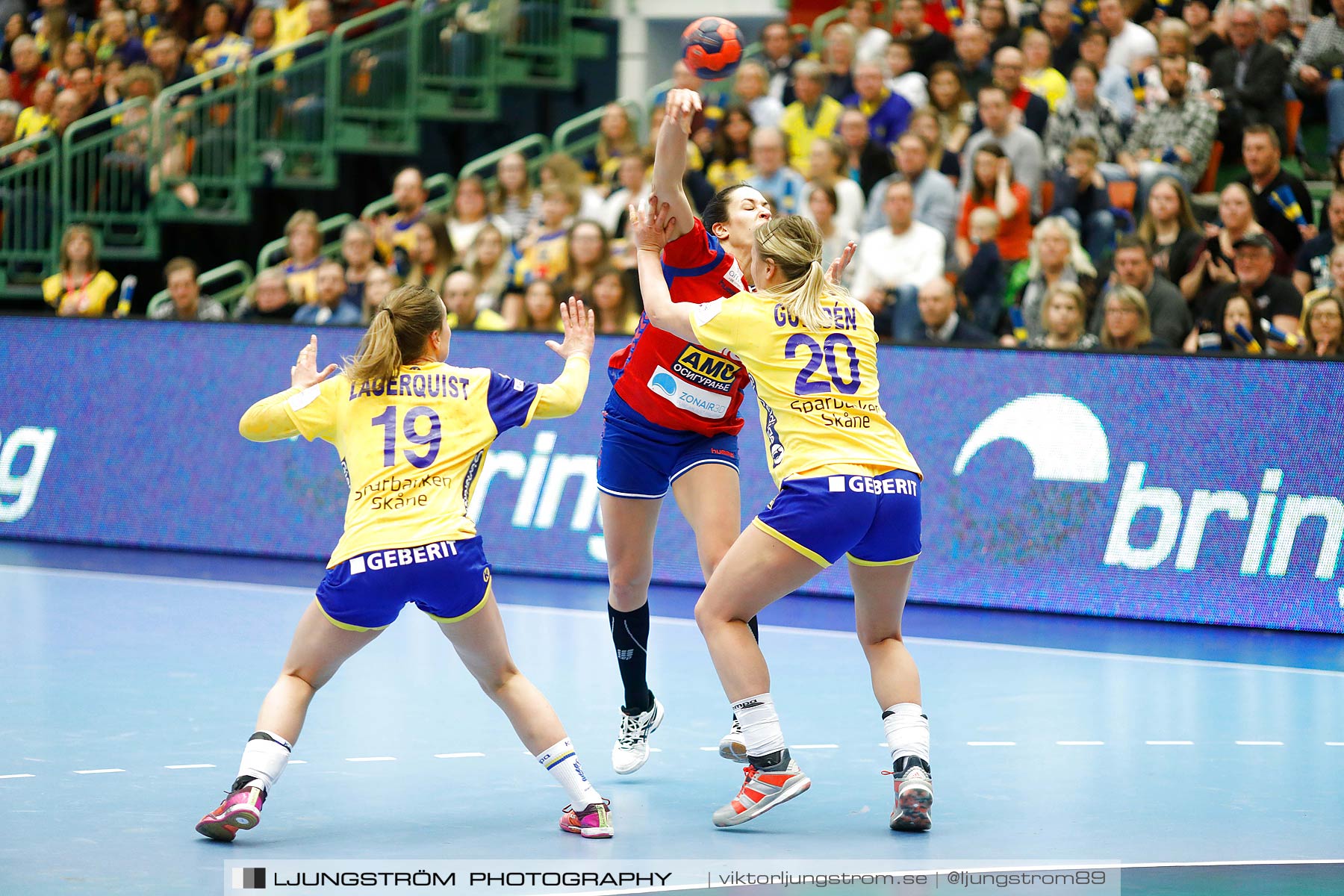 EM-Kval Sverige-Serbien 31-30,dam,Arena Skövde,Skövde,Sverige,Handboll,,2018,199898