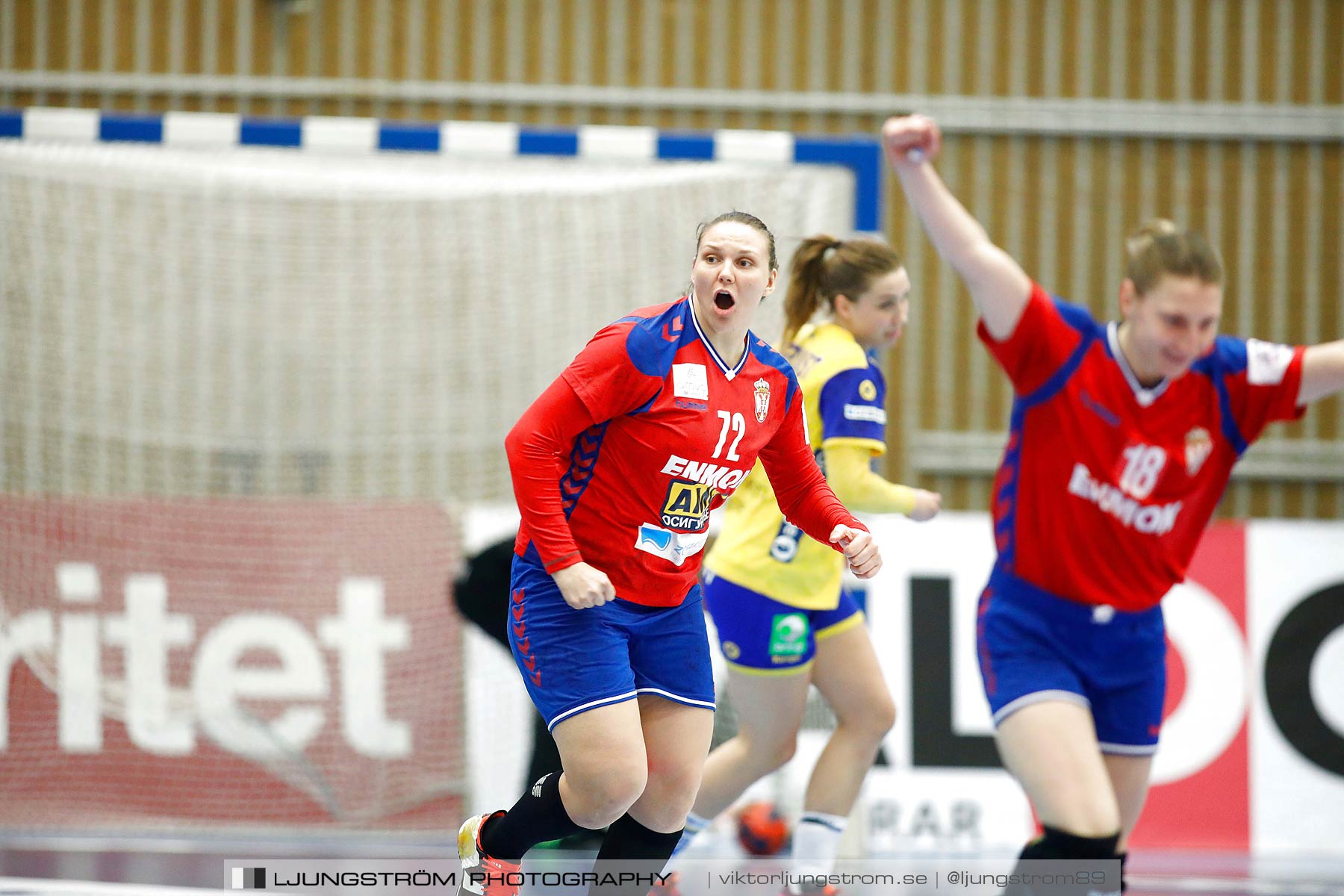 EM-Kval Sverige-Serbien 31-30,dam,Arena Skövde,Skövde,Sverige,Handboll,,2018,199919