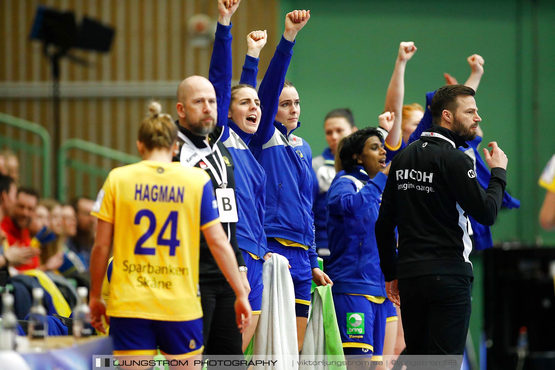 EM-Kval Sverige-Serbien 31-30,dam,Arena Skövde,Skövde,Sverige,Handboll,,2018,199928