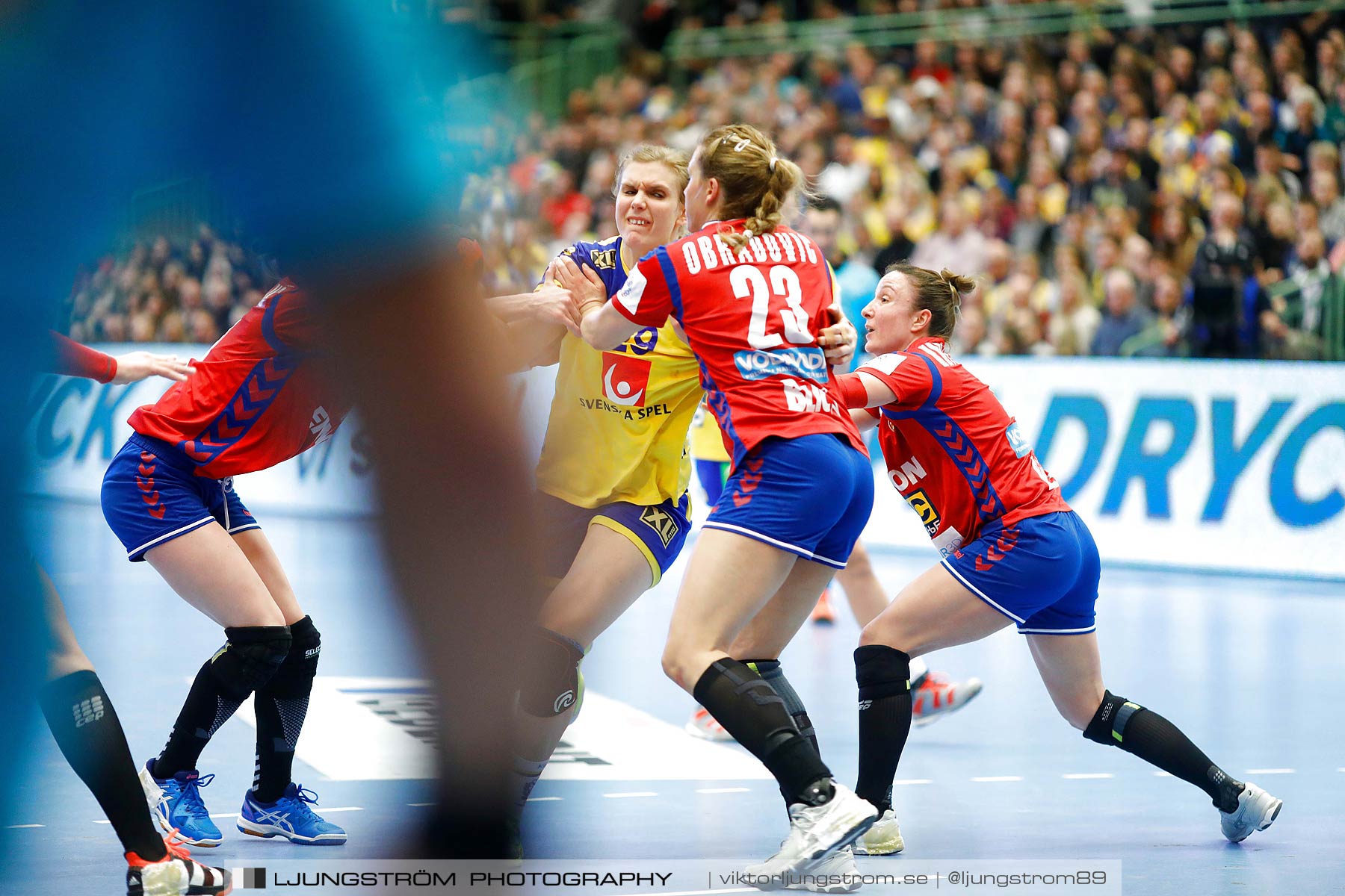 EM-Kval Sverige-Serbien 31-30,dam,Arena Skövde,Skövde,Sverige,Handboll,,2018,200009