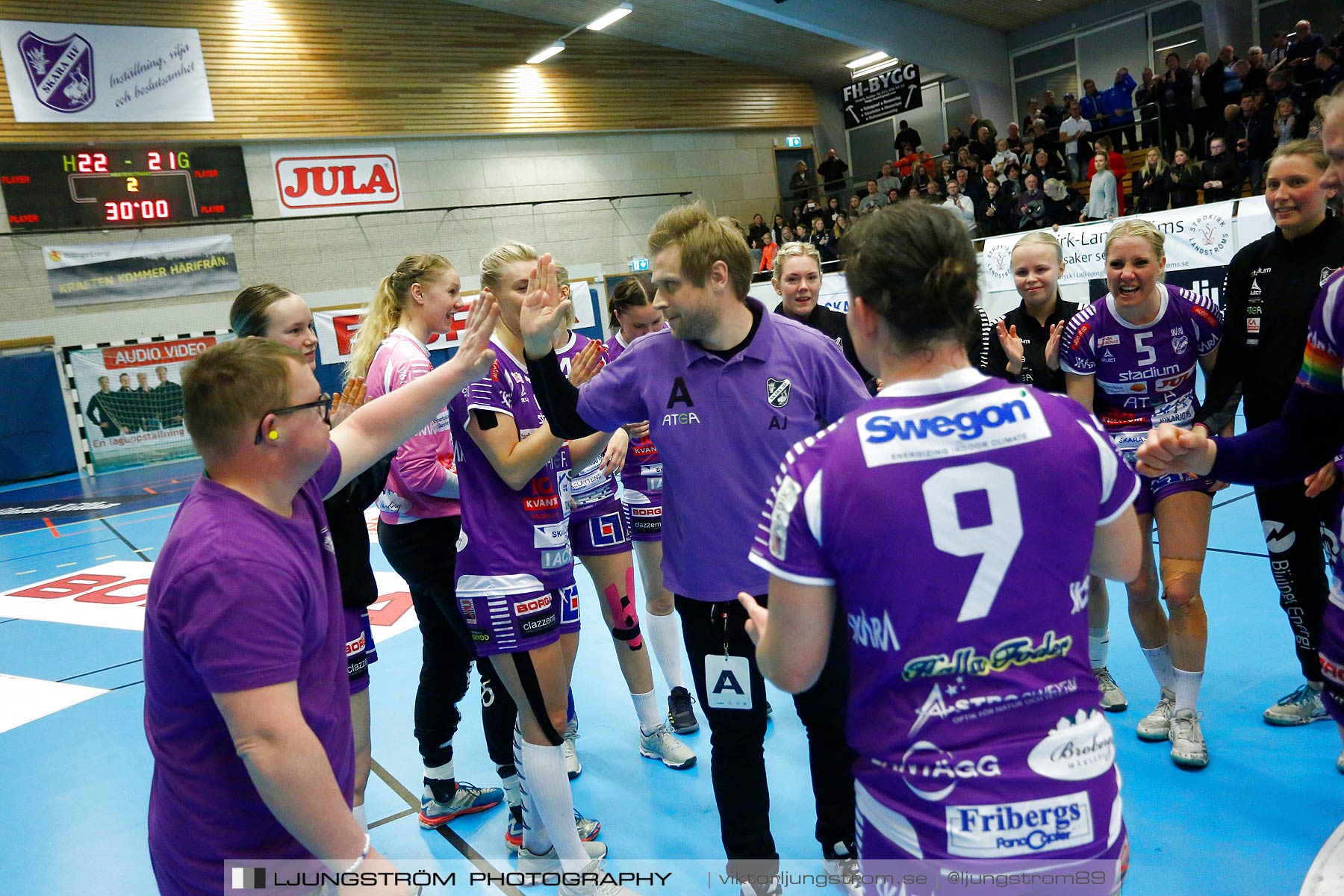 Skara HF-Tyresö Handboll 22-21,dam,Skara Idrottshall,Skara,Sverige,Handboll,,2018,200890