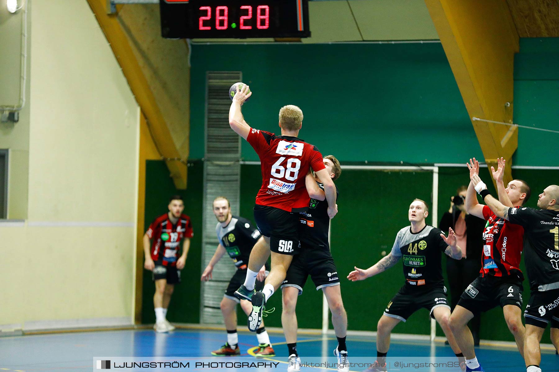 HP Skövde-HK Country 25-21,herr,Skövde Idrottshall,Skövde,Sverige,Handboll,,2018,209144