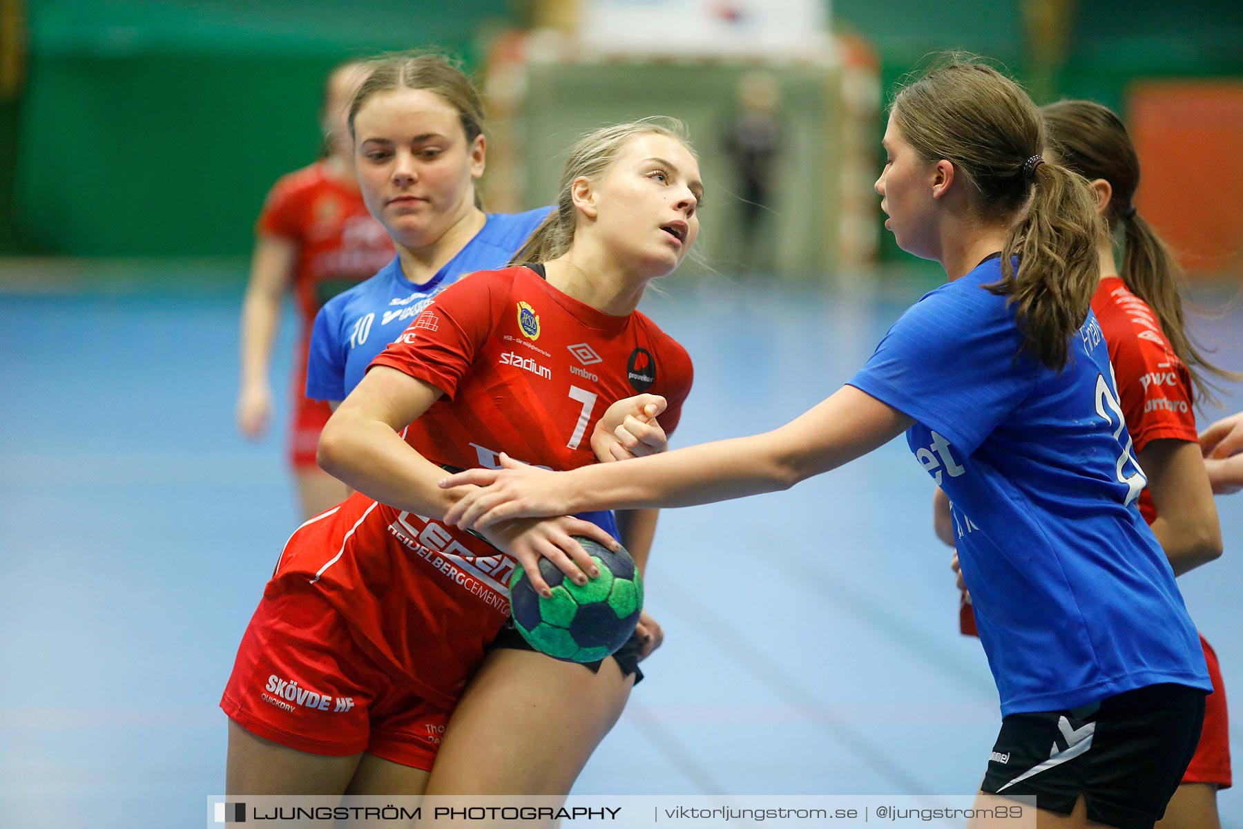 USM F16 Steg 3 Skövde HF 1-Redbergslids IK 28-14,dam,Skövde Idrottshall,Skövde,Sverige,Ungdoms-SM,Handboll,2019,212772