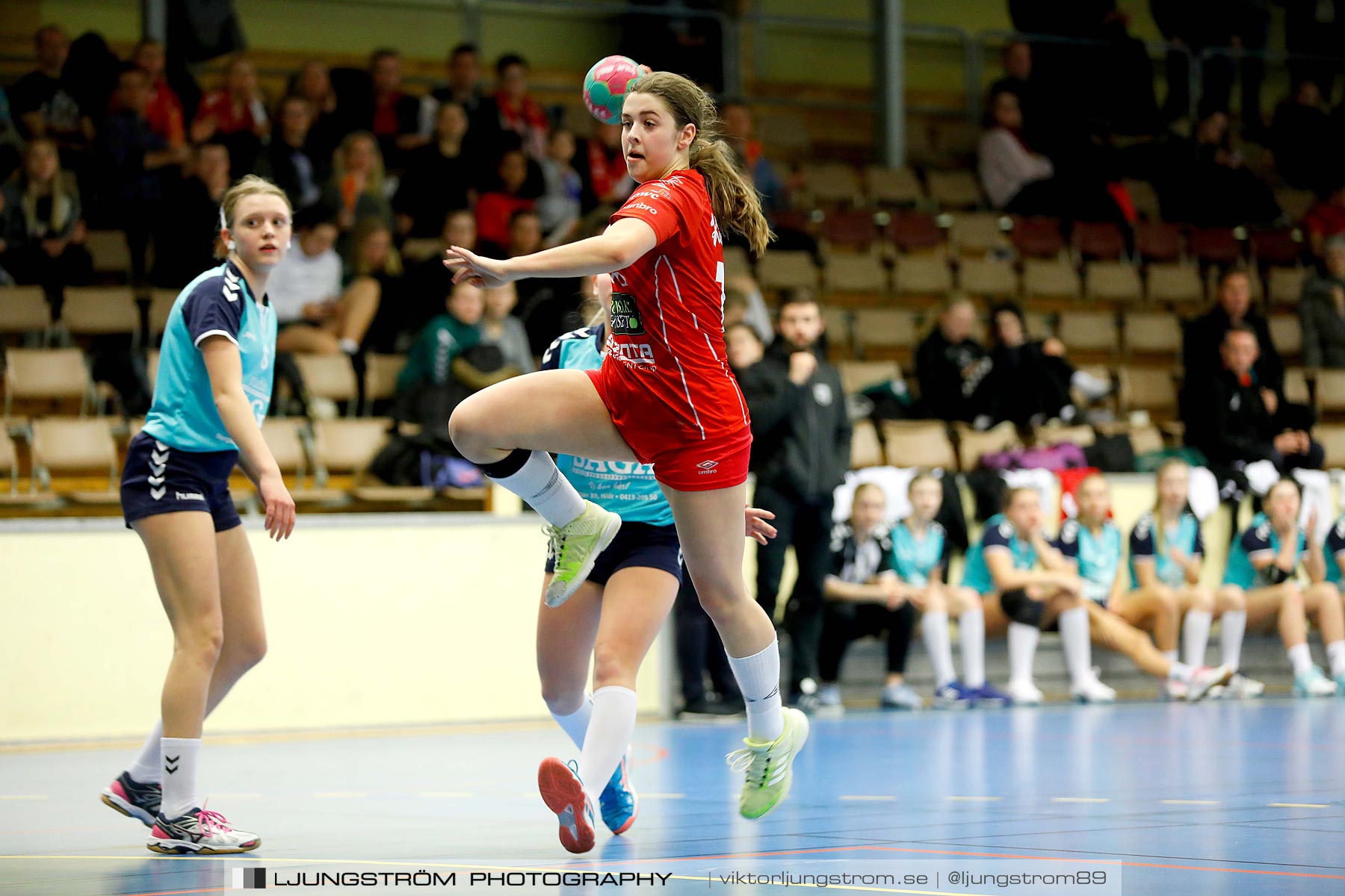 USM F14 Steg 3 Skövde HF 1-Höörs HK H65 2 24-14,dam,Skövde Idrottshall,Skövde,Sverige,Ungdoms-SM,Handboll,2019,213008