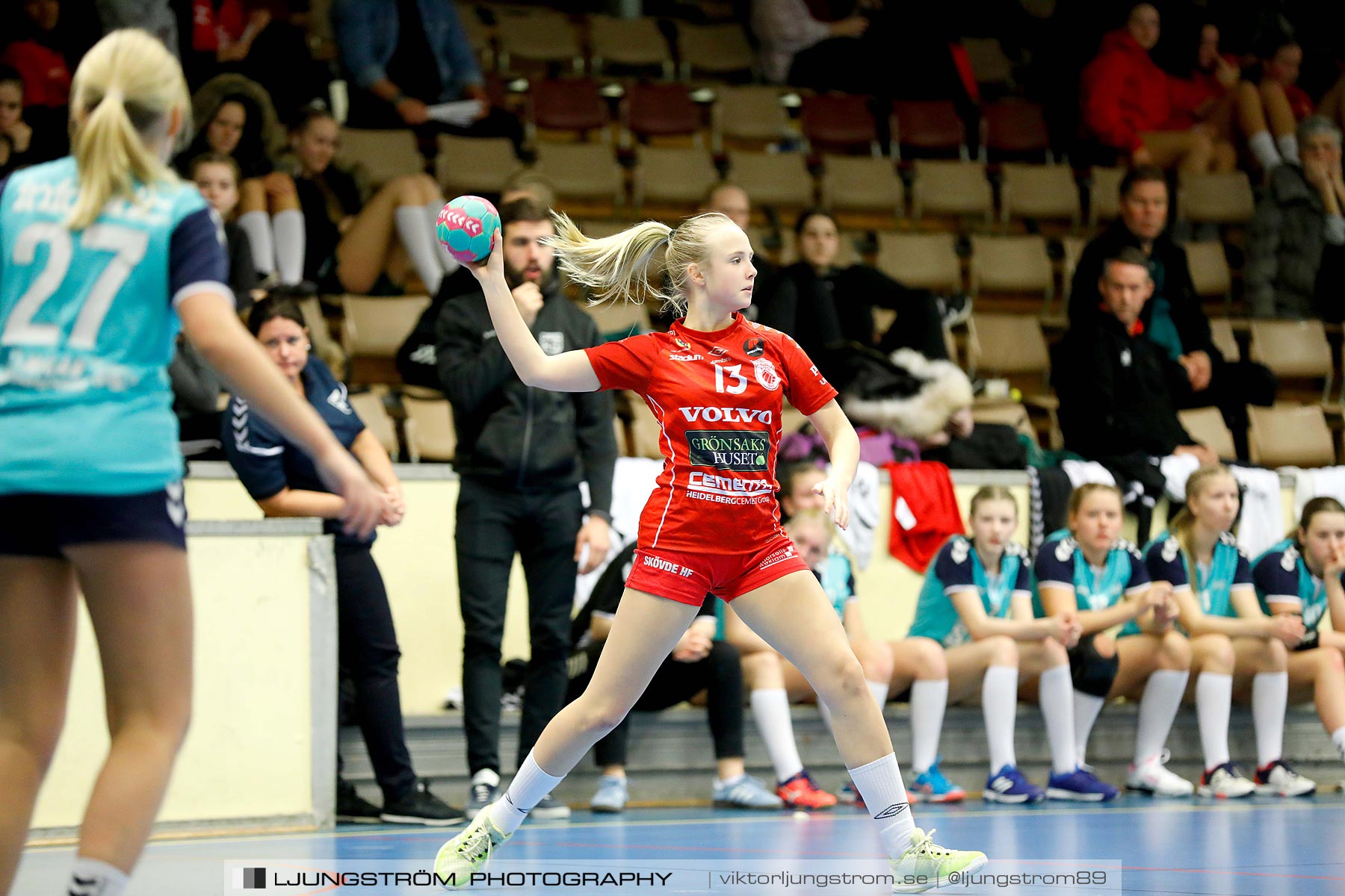 USM F14 Steg 3 Skövde HF 1-Höörs HK H65 2 24-14,dam,Skövde Idrottshall,Skövde,Sverige,Ungdoms-SM,Handboll,2019,213020