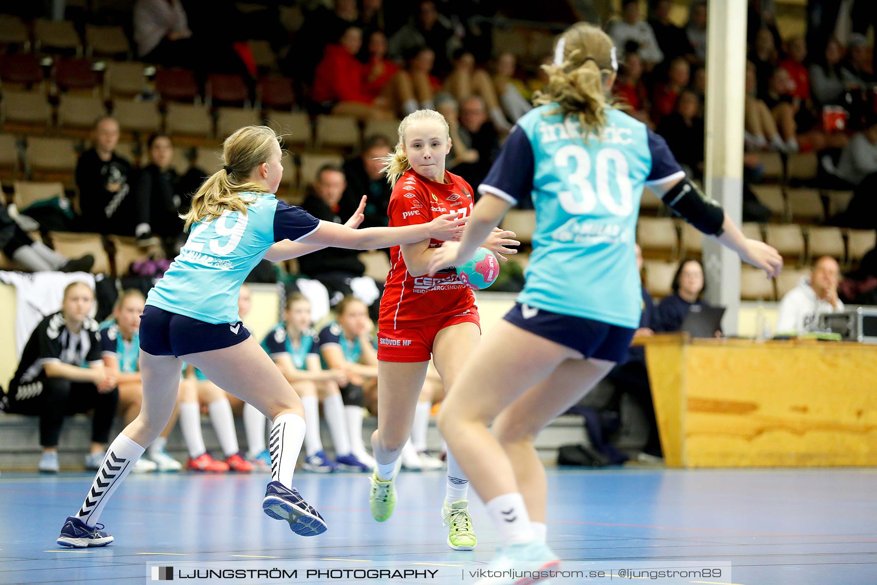 USM F14 Steg 3 Skövde HF 1-Höörs HK H65 2 24-14,dam,Skövde Idrottshall,Skövde,Sverige,Ungdoms-SM,Handboll,2019,213029