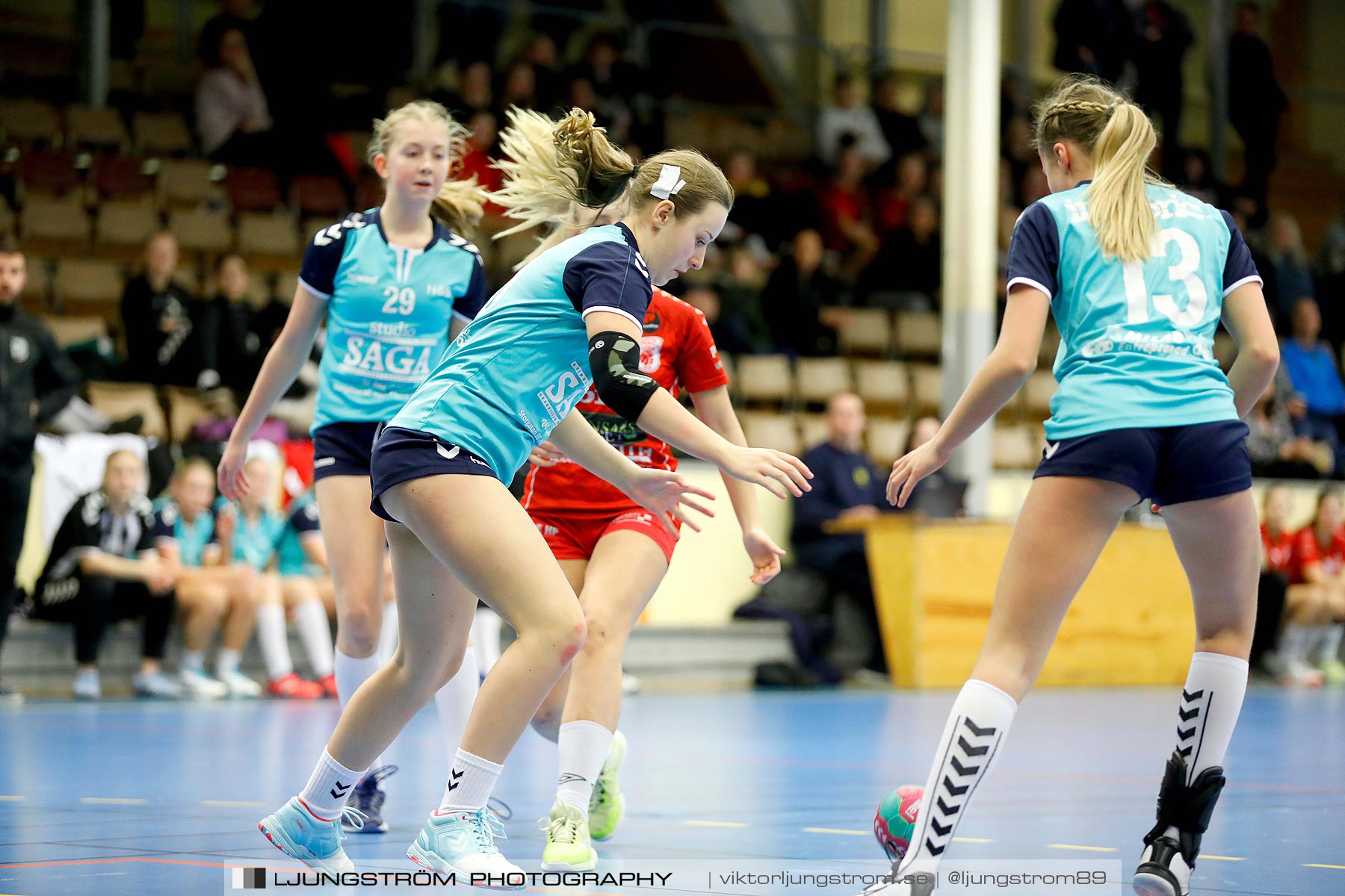 USM F14 Steg 3 Skövde HF 1-Höörs HK H65 2 24-14,dam,Skövde Idrottshall,Skövde,Sverige,Ungdoms-SM,Handboll,2019,213030