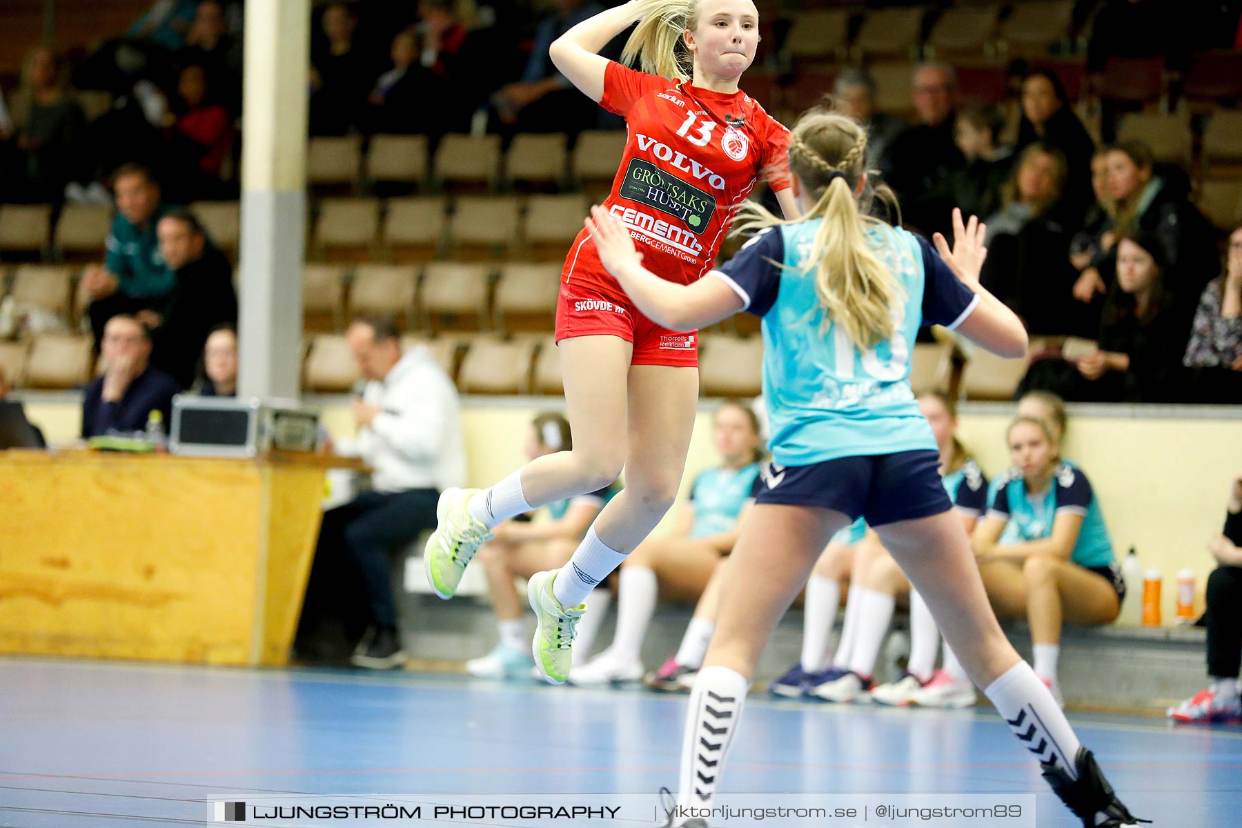 USM F14 Steg 3 Skövde HF 1-Höörs HK H65 2 24-14,dam,Skövde Idrottshall,Skövde,Sverige,Ungdoms-SM,Handboll,2019,213098