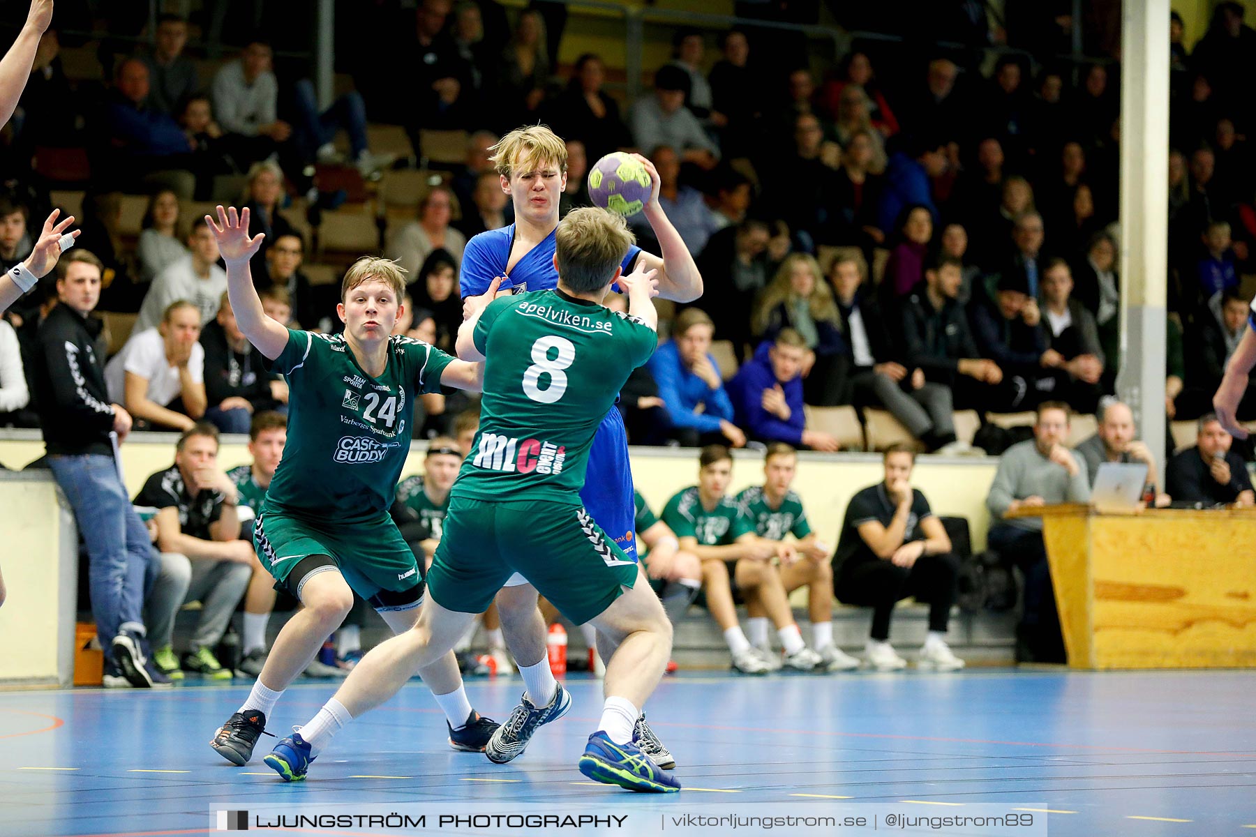 USM P18 Steg 3 IFK Skövde HK-HK Varberg 28-12,herr,Skövde Idrottshall,Skövde,Sverige,Ungdoms-SM,Handboll,2019,213170