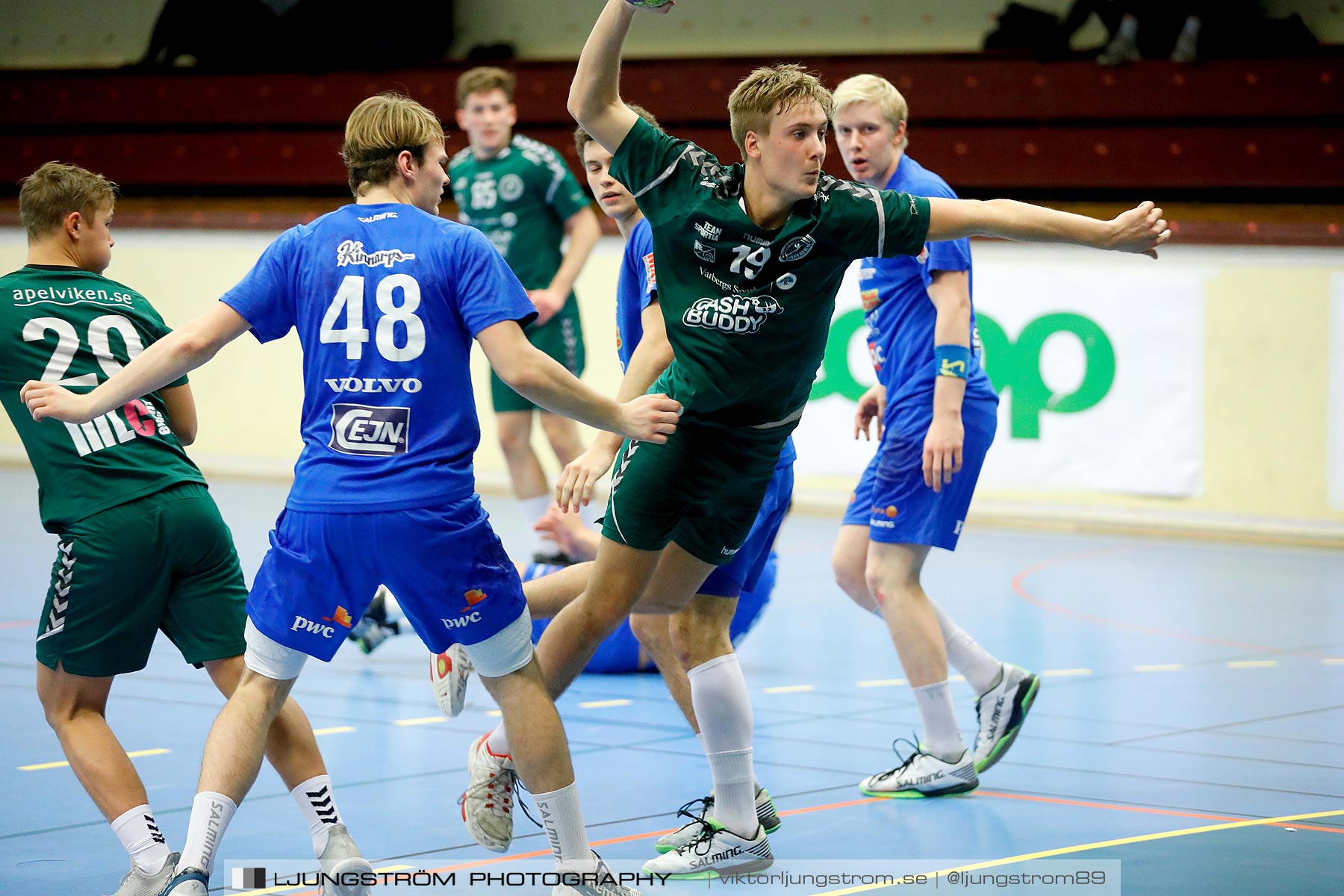 USM P18 Steg 3 IFK Skövde HK-HK Varberg 28-12,herr,Skövde Idrottshall,Skövde,Sverige,Ungdoms-SM,Handboll,2019,213224