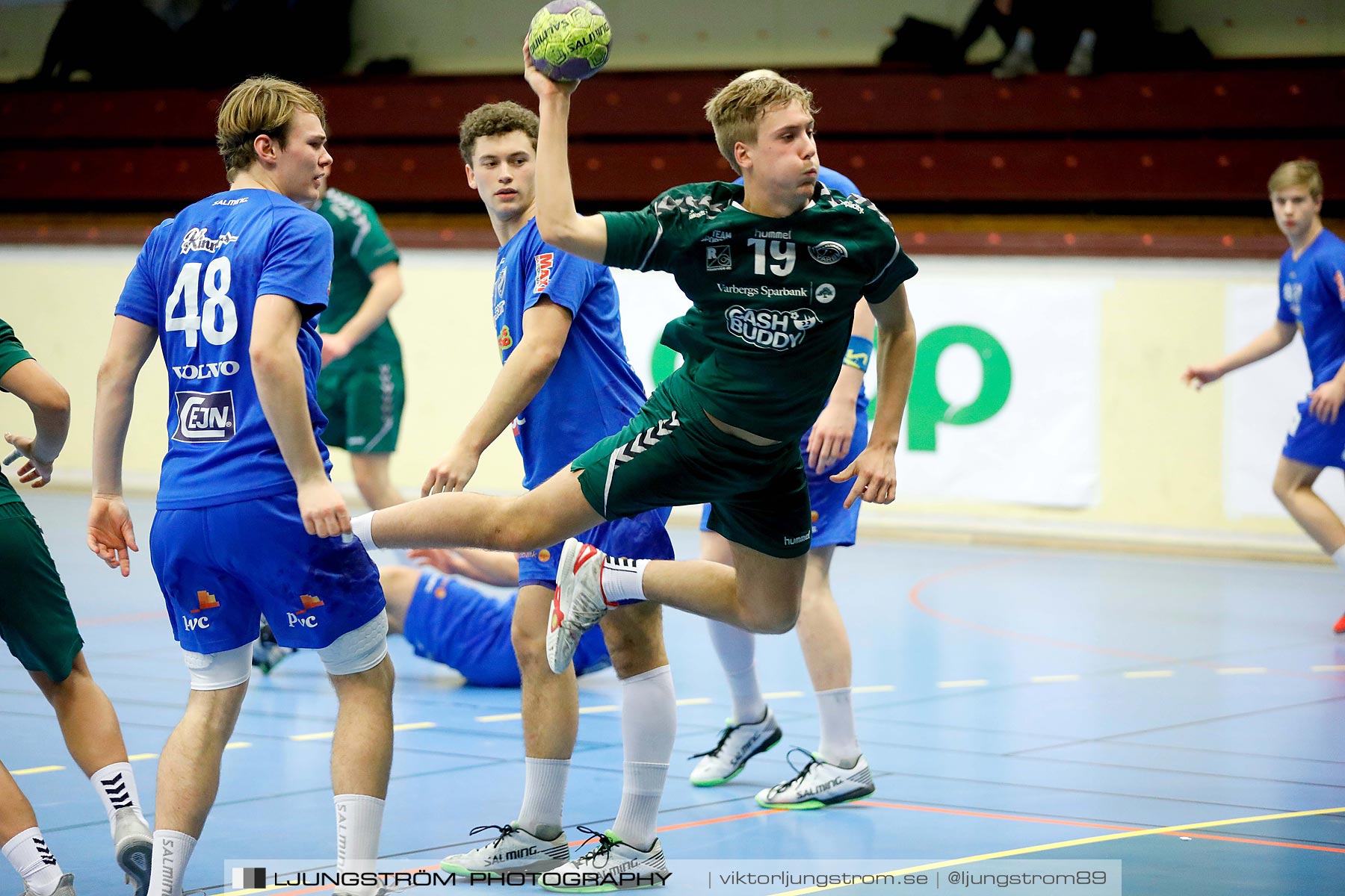 USM P18 Steg 3 IFK Skövde HK-HK Varberg 28-12,herr,Skövde Idrottshall,Skövde,Sverige,Ungdoms-SM,Handboll,2019,213225