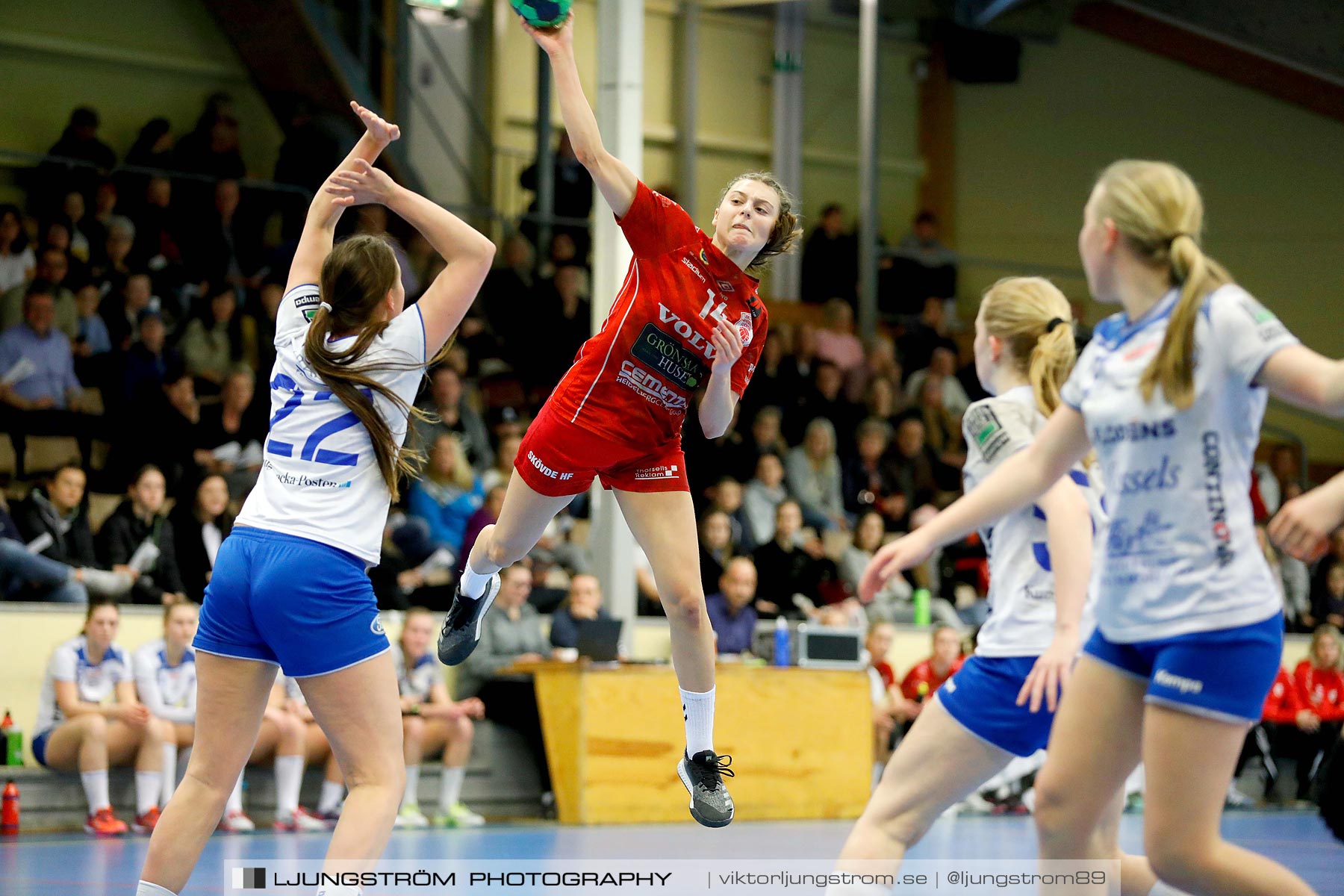 USM F16 Steg 4 Skövde HF 1-HK Aranäs Vit 15-20,dam,Skövde Idrottshall,Skövde,Sverige,Ungdoms-SM,Handboll,2019,215960