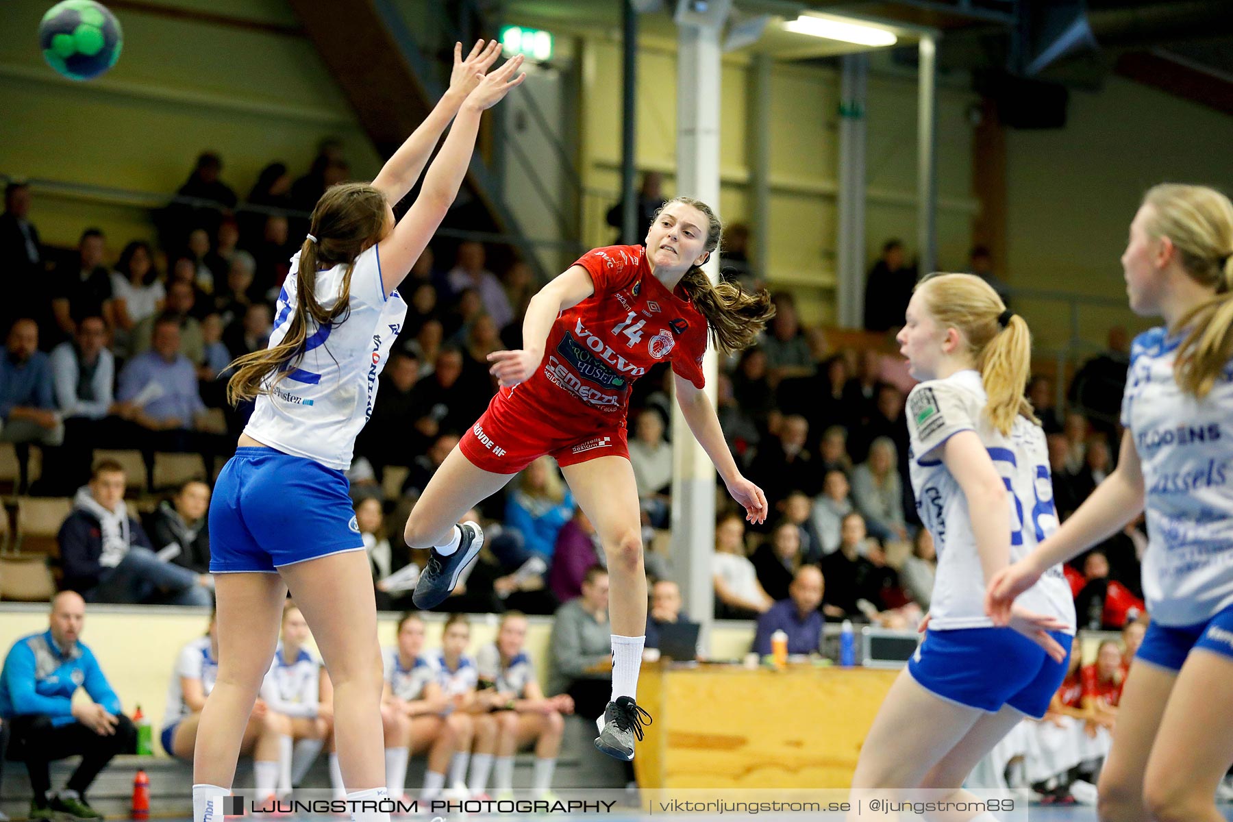 USM F16 Steg 4 Skövde HF 1-HK Aranäs Vit 15-20,dam,Skövde Idrottshall,Skövde,Sverige,Ungdoms-SM,Handboll,2019,215961