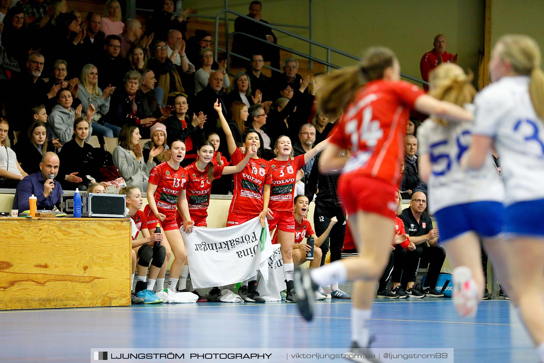 USM F16 Steg 4 Skövde HF 1-HK Aranäs Vit 15-20,dam,Skövde Idrottshall,Skövde,Sverige,Ungdoms-SM,Handboll,2019,215962