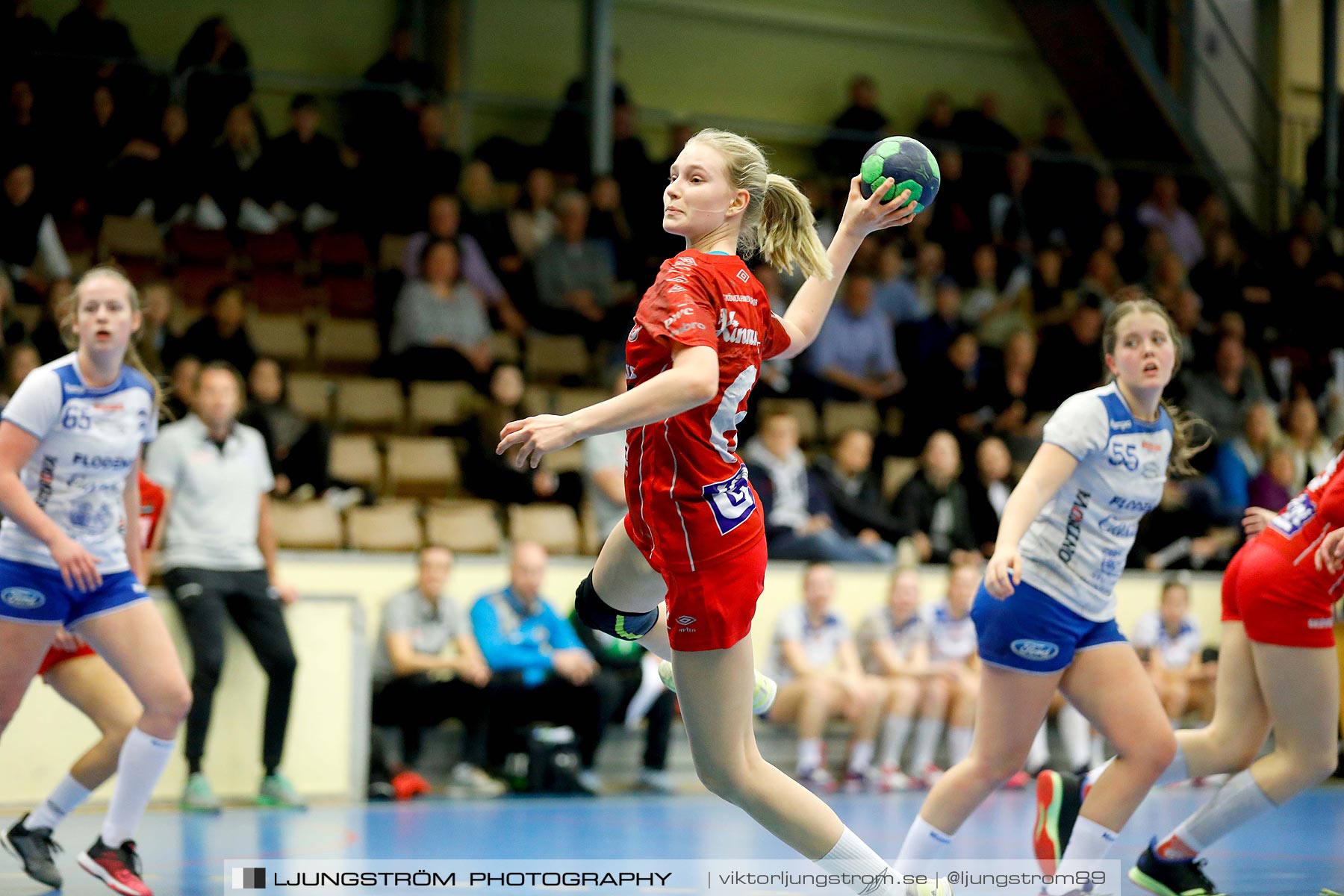 USM F16 Steg 4 Skövde HF 1-HK Aranäs Vit 15-20,dam,Skövde Idrottshall,Skövde,Sverige,Ungdoms-SM,Handboll,2019,215976