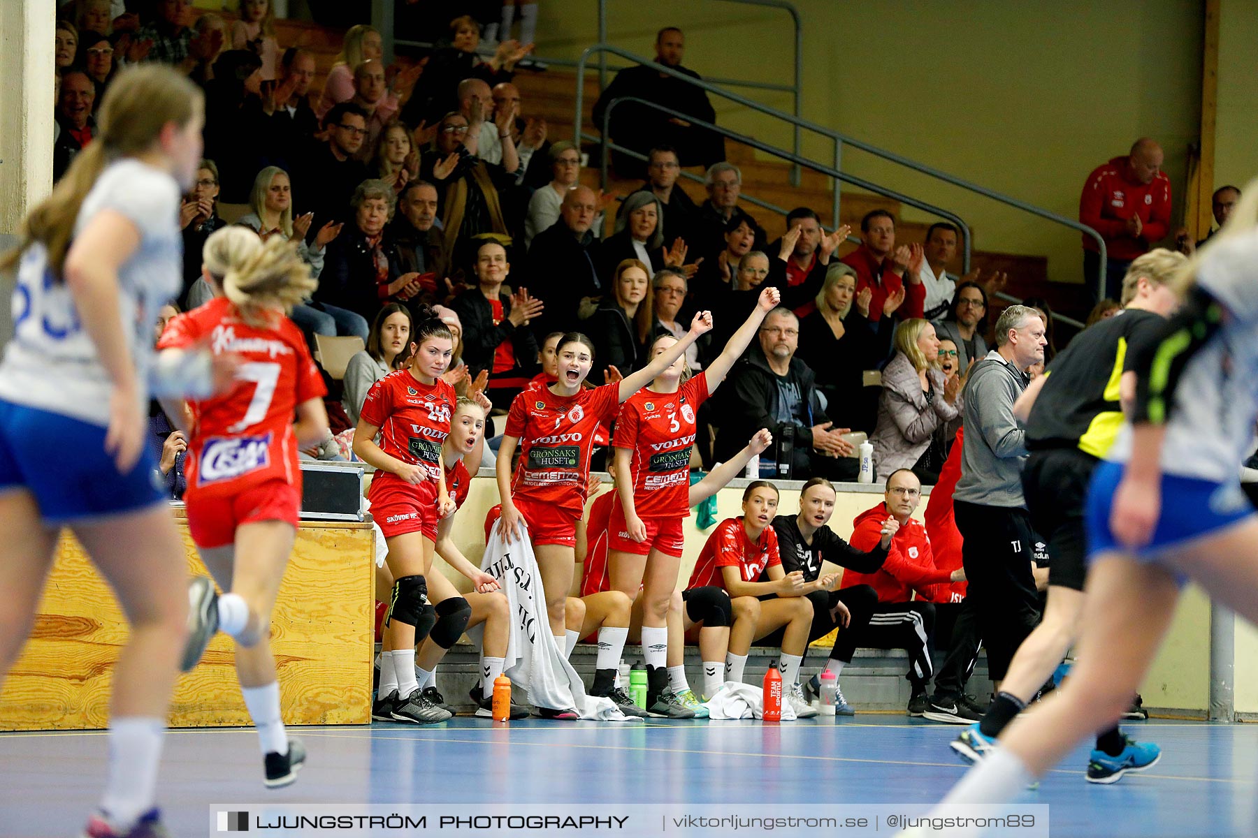 USM F16 Steg 4 Skövde HF 1-HK Aranäs Vit 15-20,dam,Skövde Idrottshall,Skövde,Sverige,Ungdoms-SM,Handboll,2019,215977