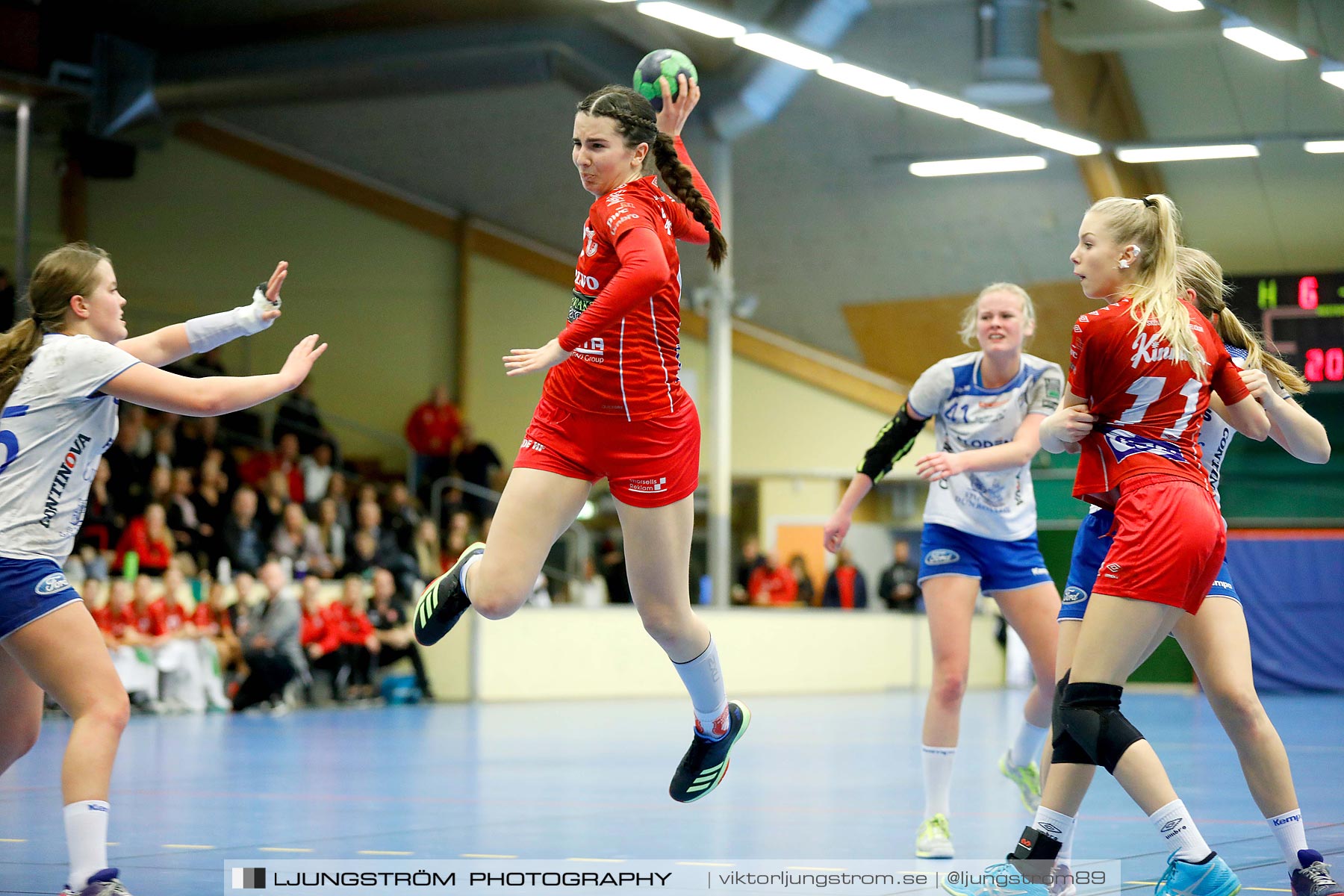 USM F16 Steg 4 Skövde HF 1-HK Aranäs Vit 15-20,dam,Skövde Idrottshall,Skövde,Sverige,Ungdoms-SM,Handboll,2019,215989