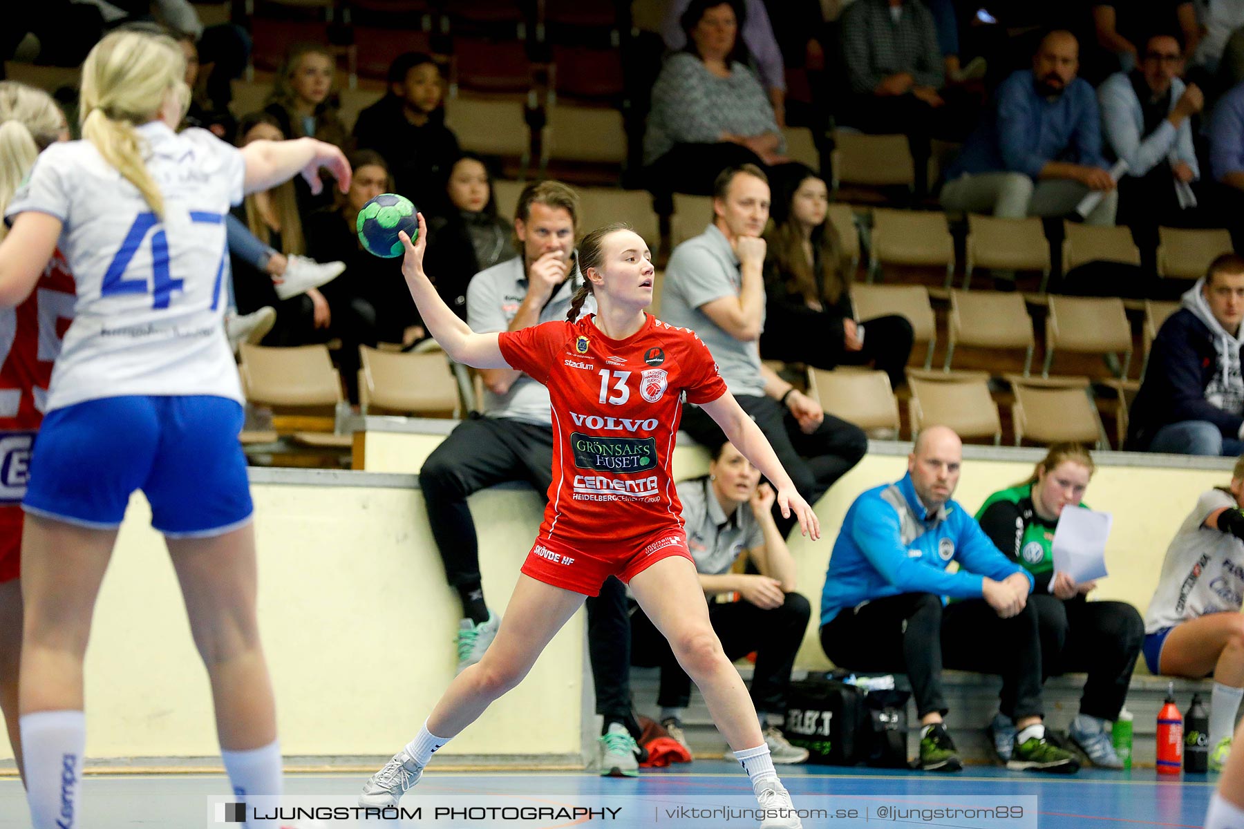 USM F16 Steg 4 Skövde HF 1-HK Aranäs Vit 15-20,dam,Skövde Idrottshall,Skövde,Sverige,Ungdoms-SM,Handboll,2019,215993