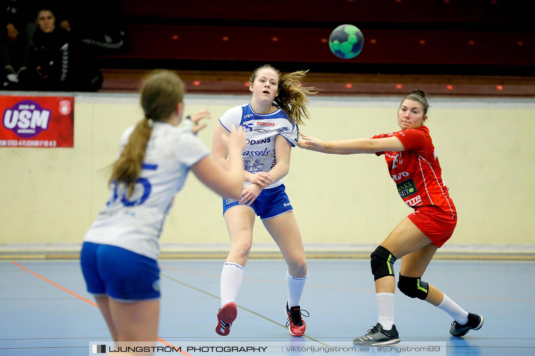 USM F16 Steg 4 Skövde HF 1-HK Aranäs Vit 15-20,dam,Skövde Idrottshall,Skövde,Sverige,Ungdoms-SM,Handboll,2019,216006