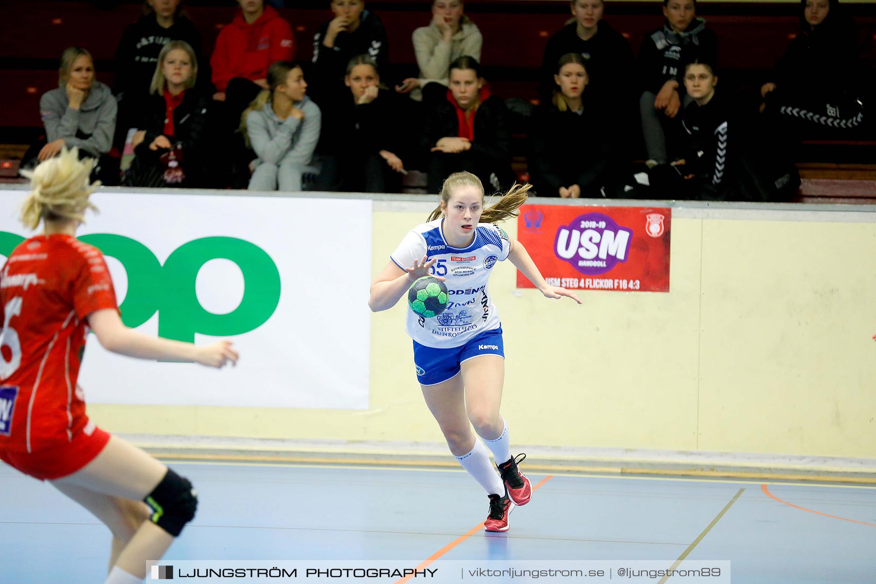 USM F16 Steg 4 Skövde HF 1-HK Aranäs Vit 15-20,dam,Skövde Idrottshall,Skövde,Sverige,Ungdoms-SM,Handboll,2019,216012