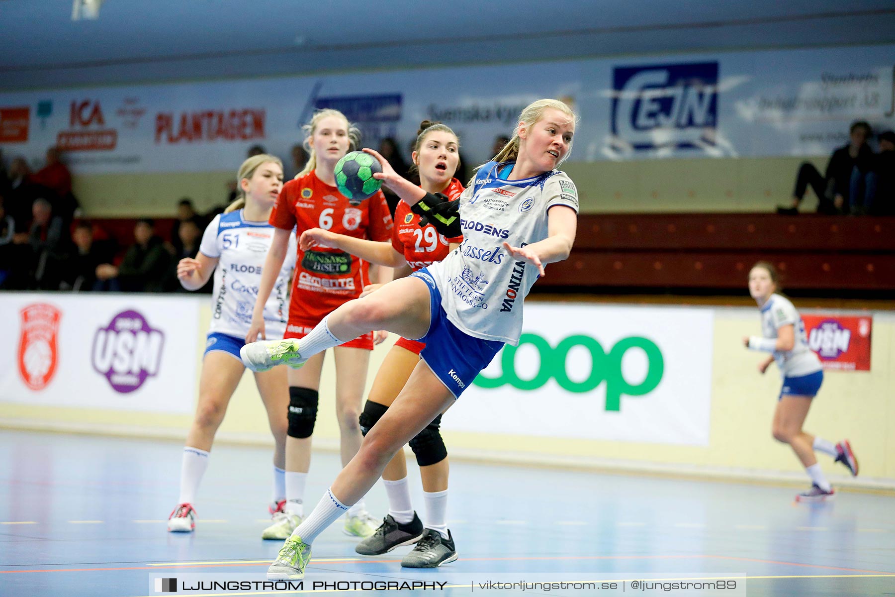 USM F16 Steg 4 Skövde HF 1-HK Aranäs Vit 15-20,dam,Skövde Idrottshall,Skövde,Sverige,Ungdoms-SM,Handboll,2019,216033