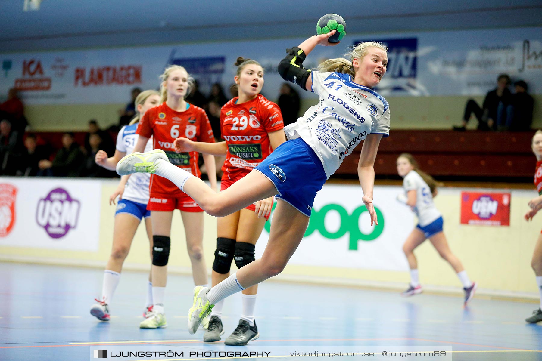 USM F16 Steg 4 Skövde HF 1-HK Aranäs Vit 15-20,dam,Skövde Idrottshall,Skövde,Sverige,Ungdoms-SM,Handboll,2019,216034