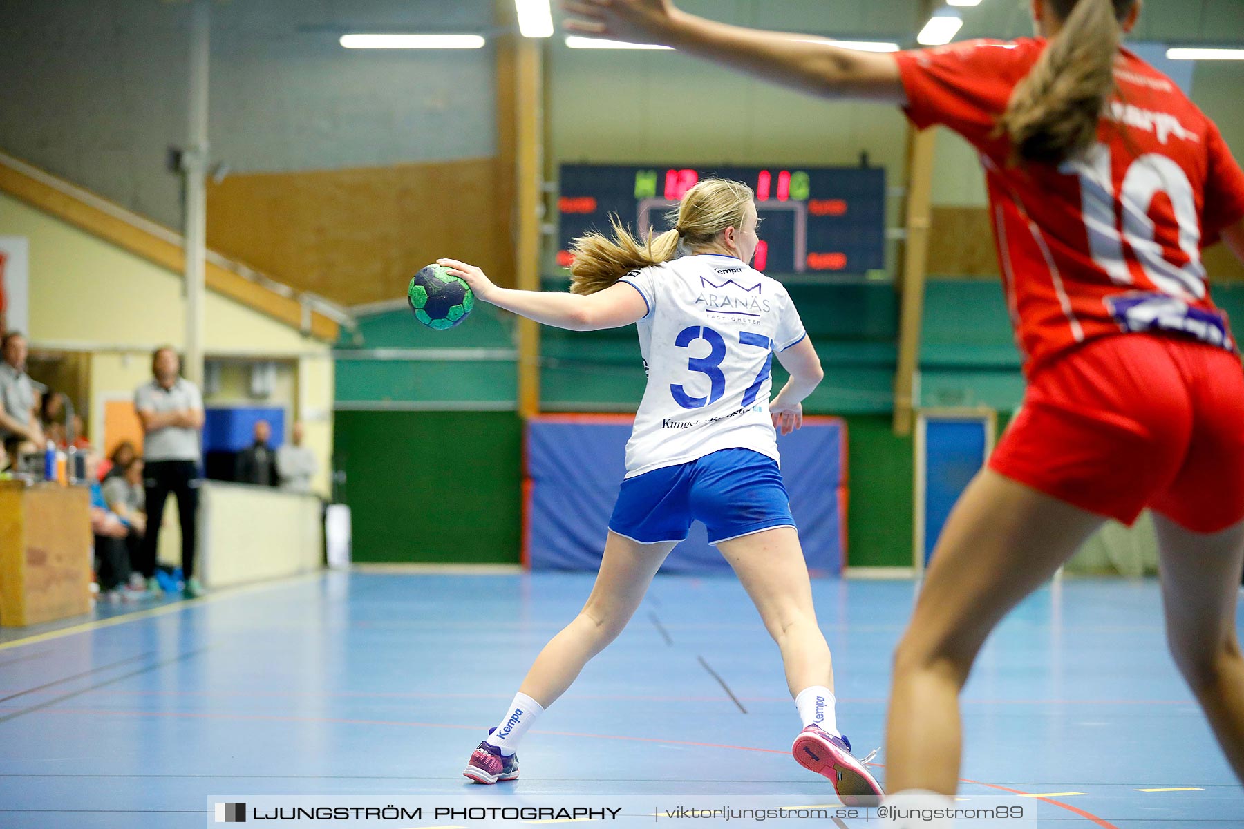 USM F16 Steg 4 Skövde HF 1-HK Aranäs Vit 15-20,dam,Skövde Idrottshall,Skövde,Sverige,Ungdoms-SM,Handboll,2019,216036