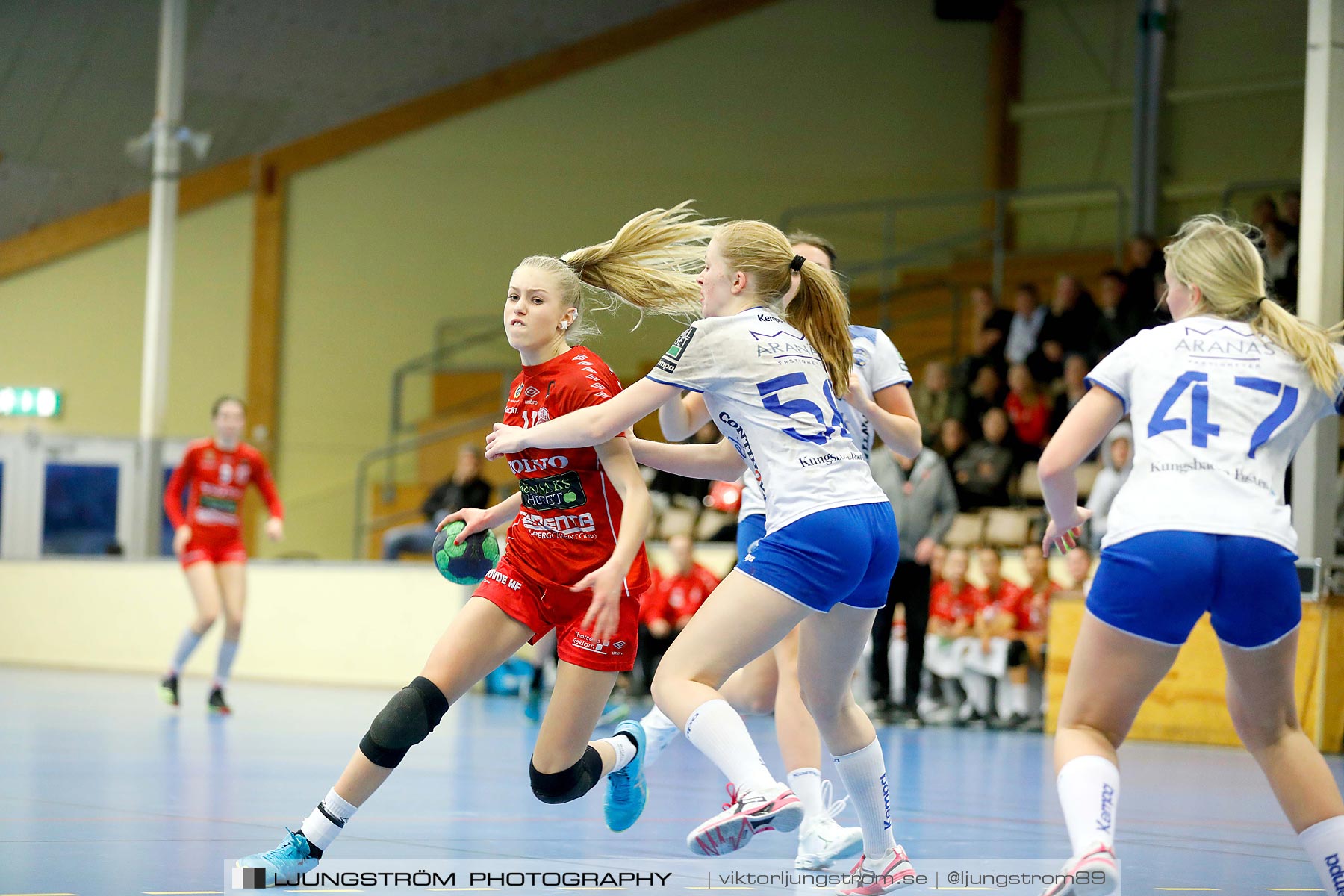 USM F16 Steg 4 Skövde HF 1-HK Aranäs Vit 15-20,dam,Skövde Idrottshall,Skövde,Sverige,Ungdoms-SM,Handboll,2019,216061