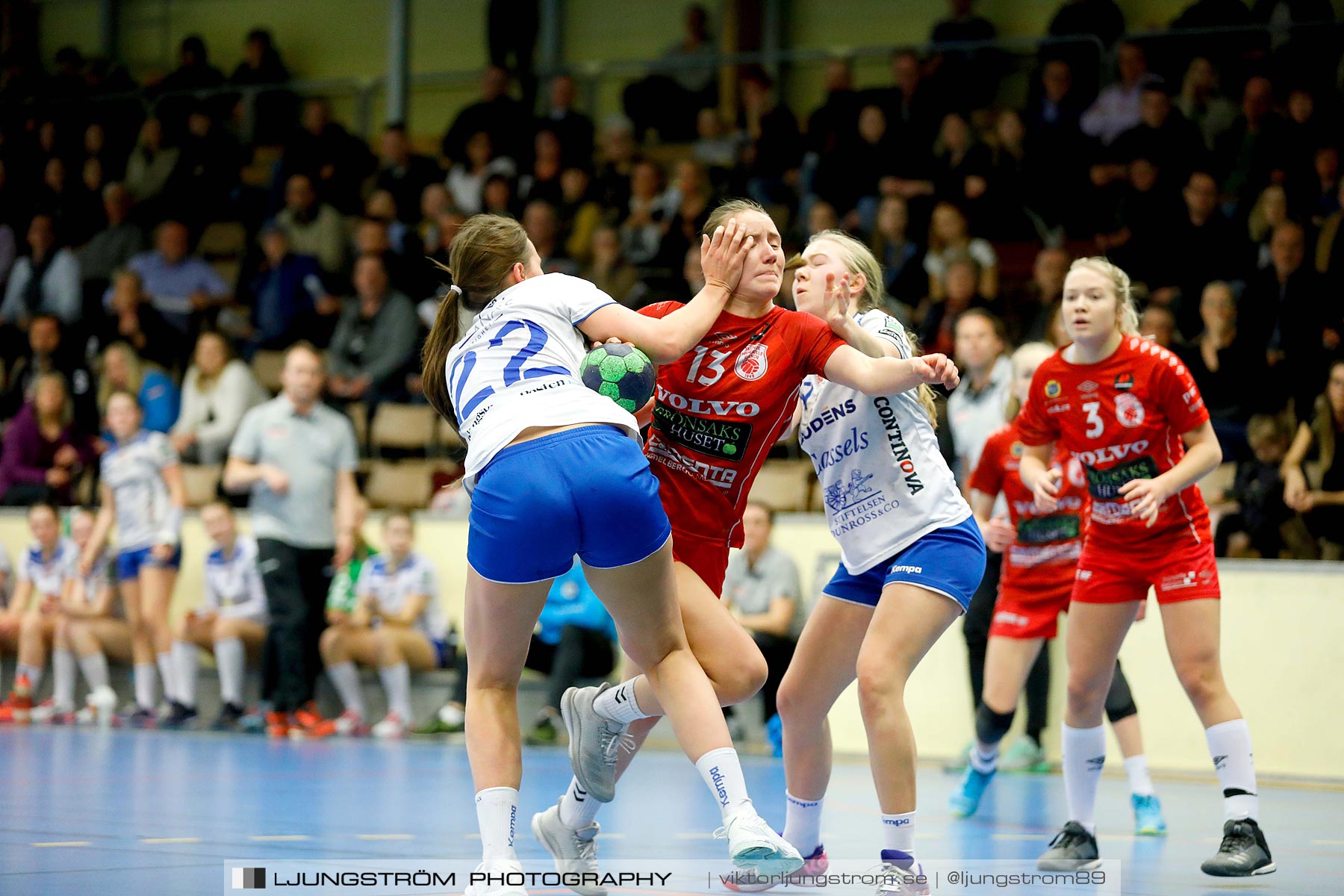 USM F16 Steg 4 Skövde HF 1-HK Aranäs Vit 15-20,dam,Skövde Idrottshall,Skövde,Sverige,Ungdoms-SM,Handboll,2019,216074