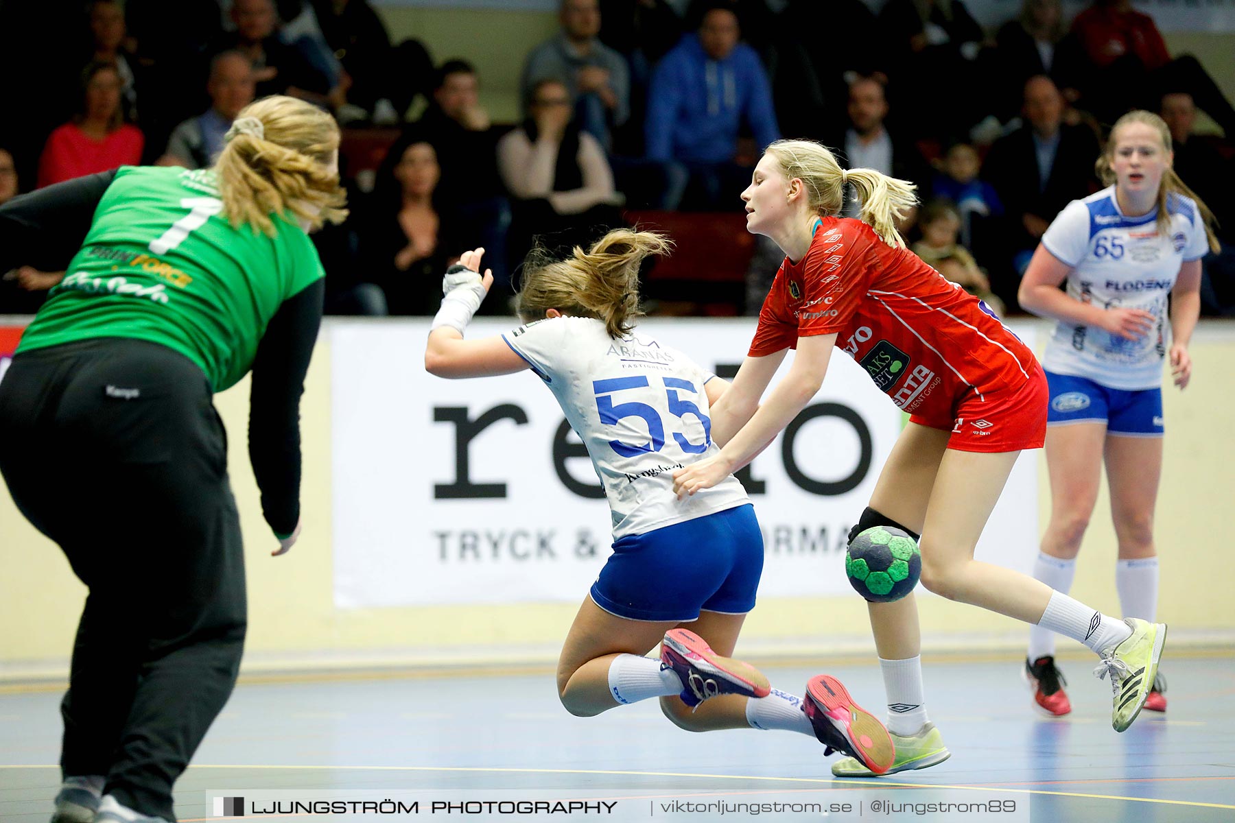 USM F16 Steg 4 Skövde HF 1-HK Aranäs Vit 15-20,dam,Skövde Idrottshall,Skövde,Sverige,Ungdoms-SM,Handboll,2019,216100