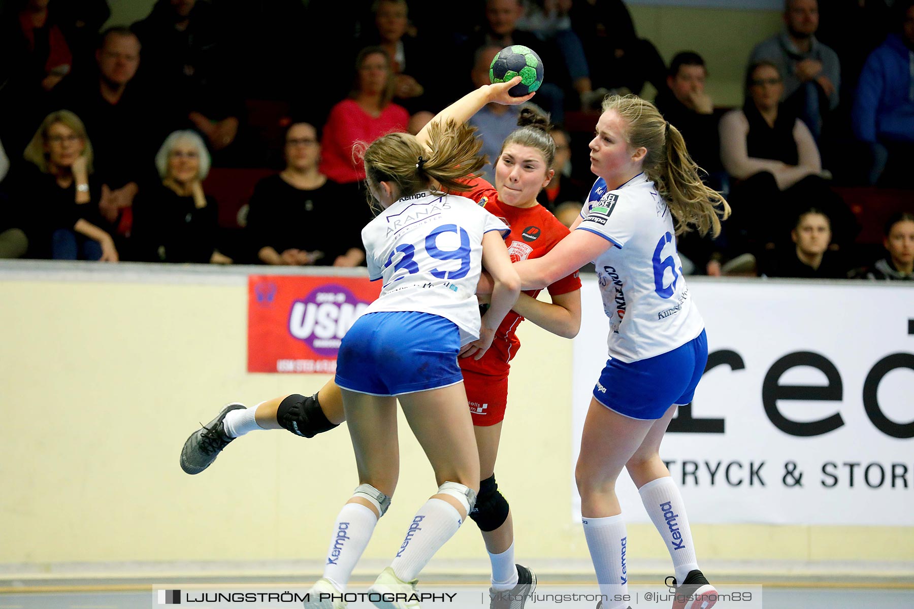 USM F16 Steg 4 Skövde HF 1-HK Aranäs Vit 15-20,dam,Skövde Idrottshall,Skövde,Sverige,Ungdoms-SM,Handboll,2019,216109