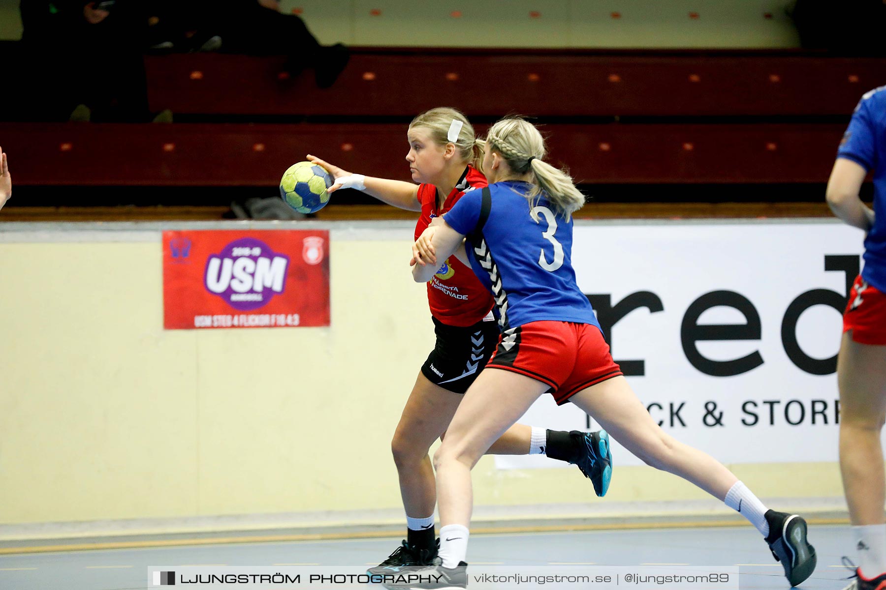 USM F16 Steg 4 Åhus Handboll-Skånela IF 20-26,dam,Skövde Idrottshall,Skövde,Sverige,Ungdoms-SM,Handboll,2019,216132