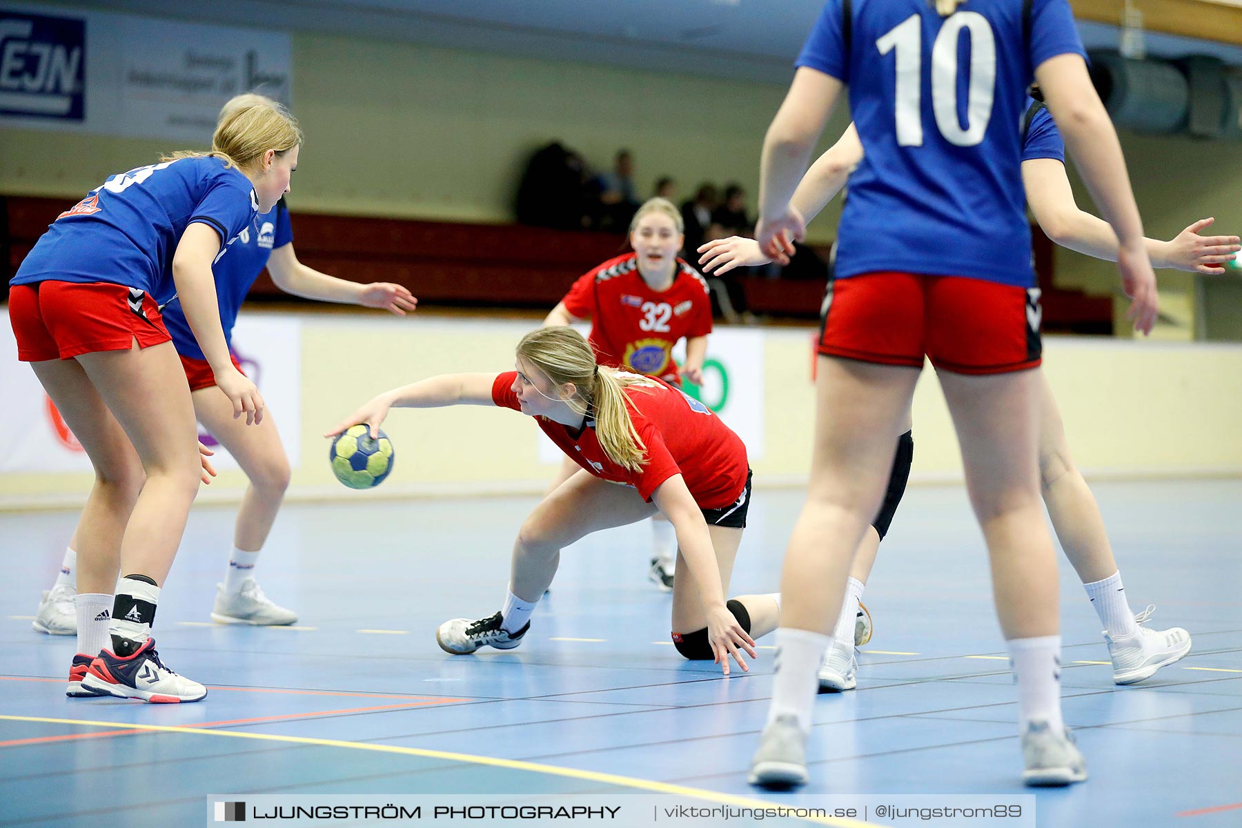 USM F16 Steg 4 Åhus Handboll-Skånela IF 20-26,dam,Skövde Idrottshall,Skövde,Sverige,Ungdoms-SM,Handboll,2019,216133