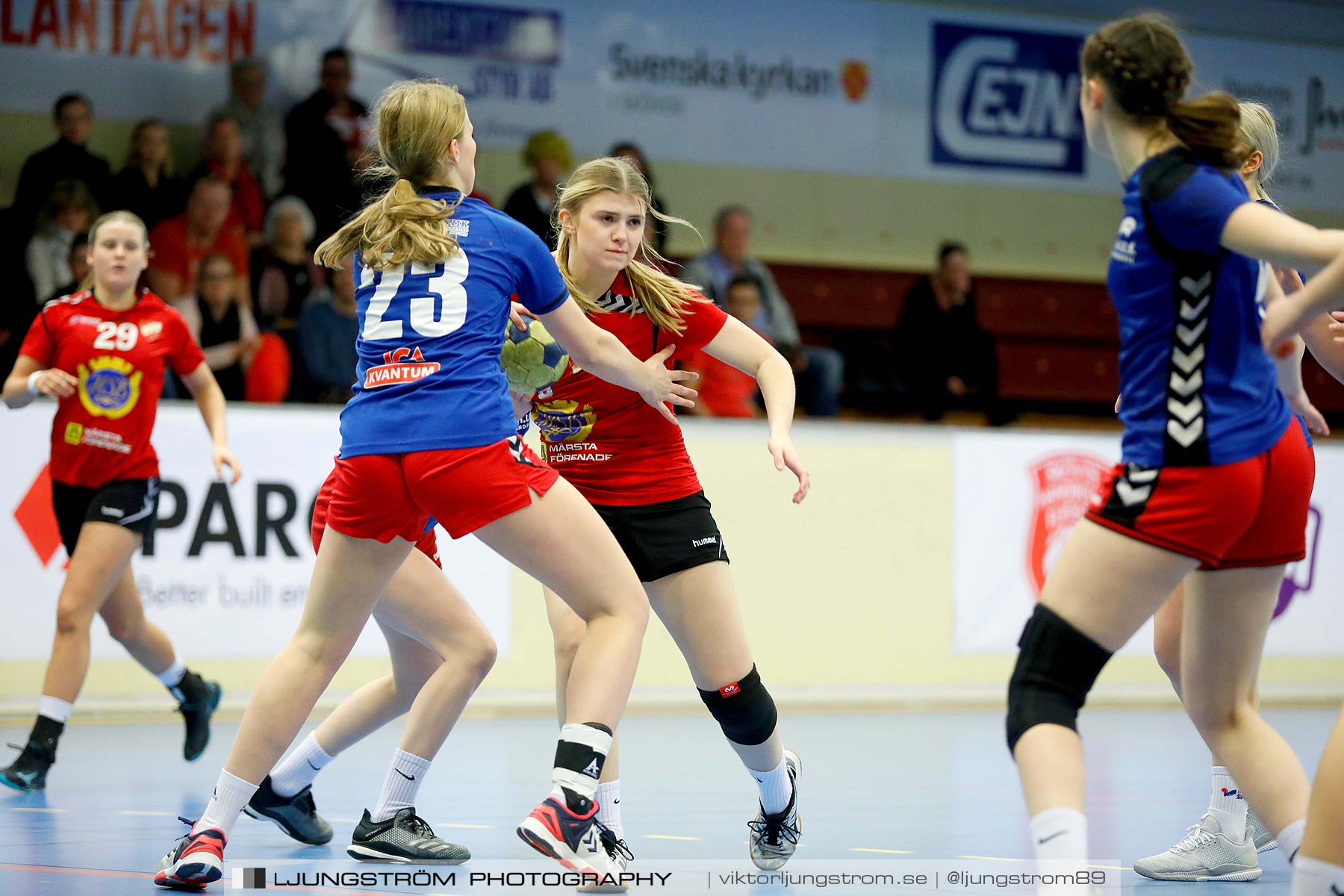 USM F16 Steg 4 Åhus Handboll-Skånela IF 20-26,dam,Skövde Idrottshall,Skövde,Sverige,Ungdoms-SM,Handboll,2019,216140